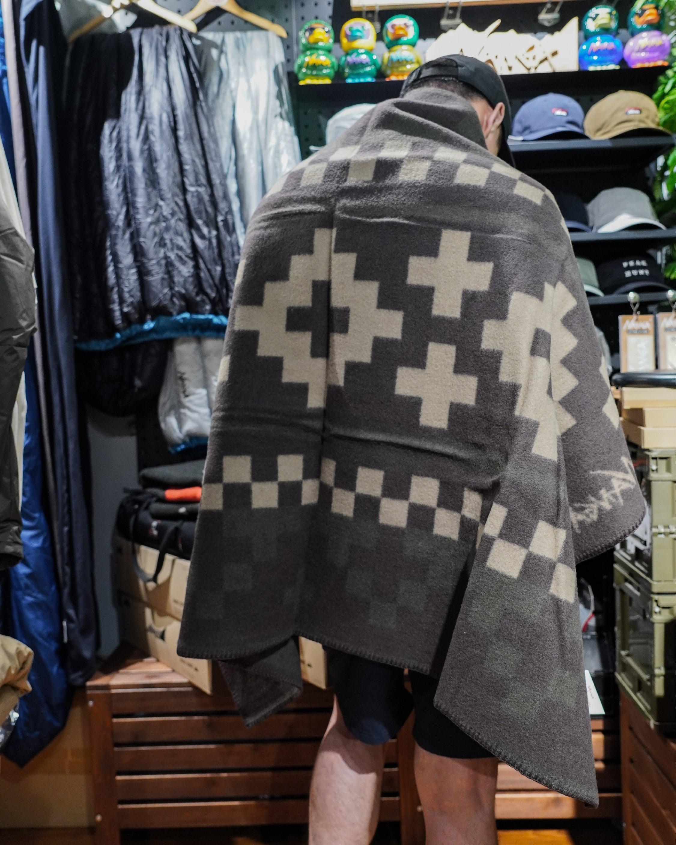 Nanga Folk Checker & Cross Blanket - Wild Camping