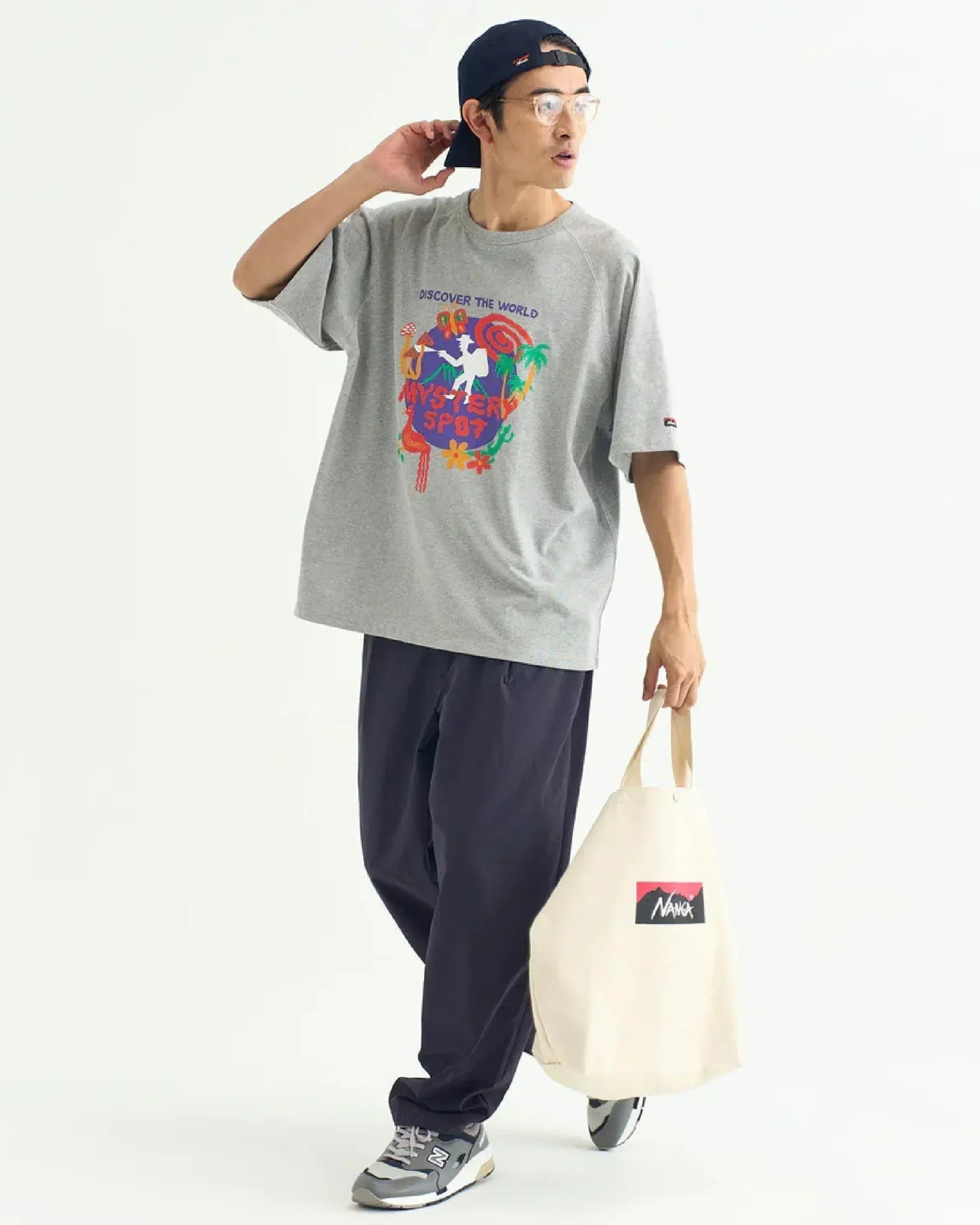 Nanga x Takeuchi Shuntaro Mystery Spot Loose Fit Tee - Wild Camping