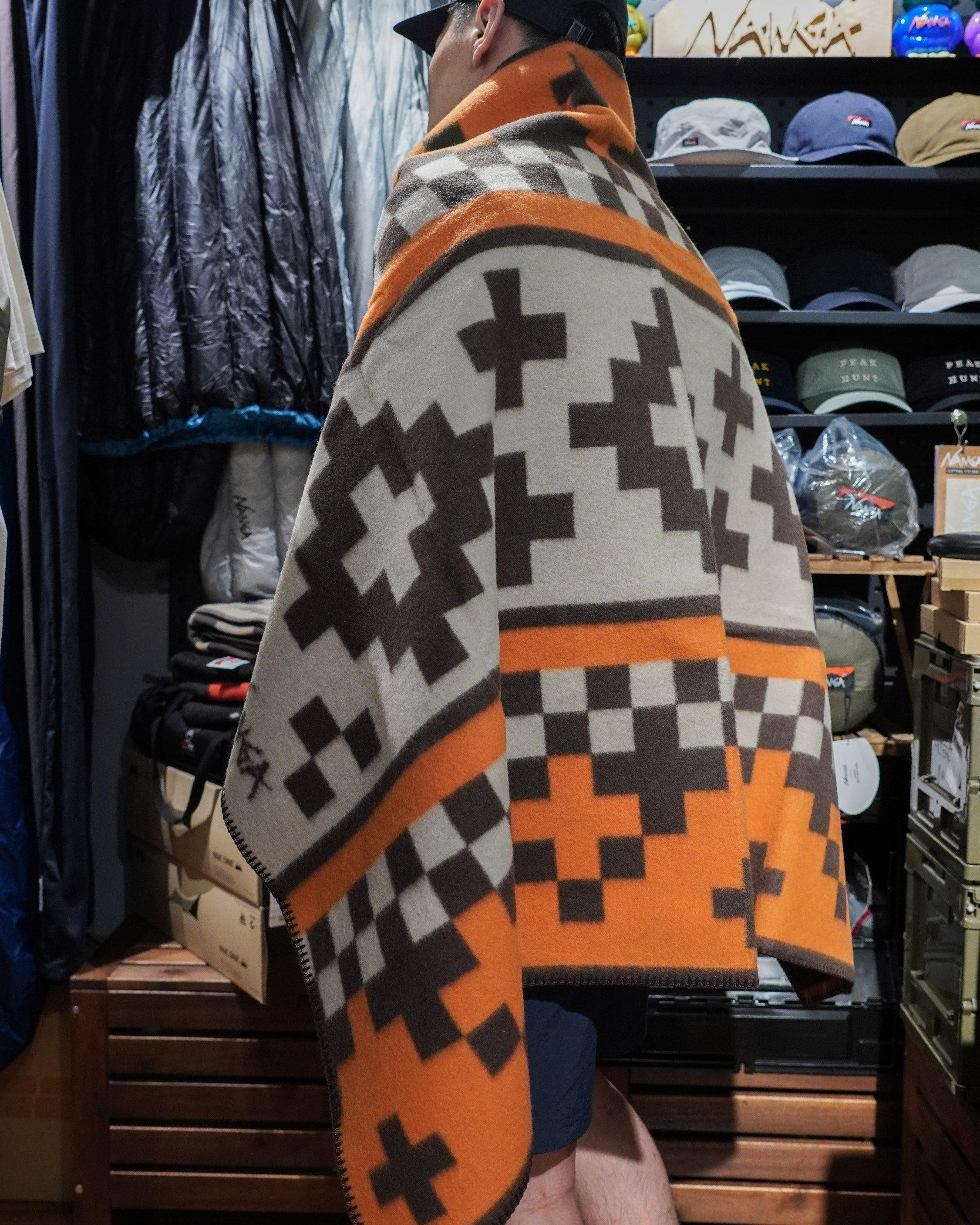 Nanga Folk Checker & Cross Blanket - Wild Camping