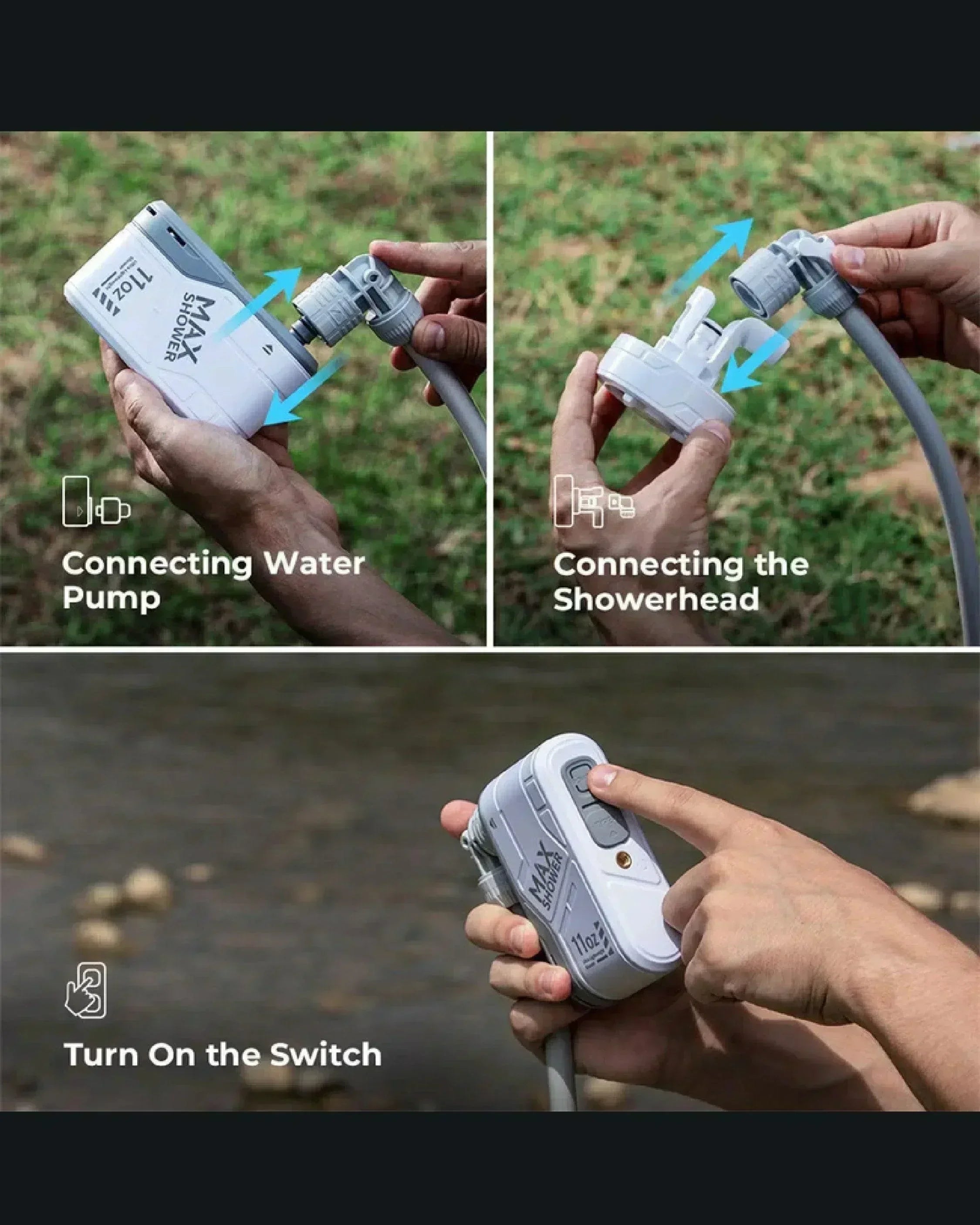 Flextail Max Shower - Wild Camping