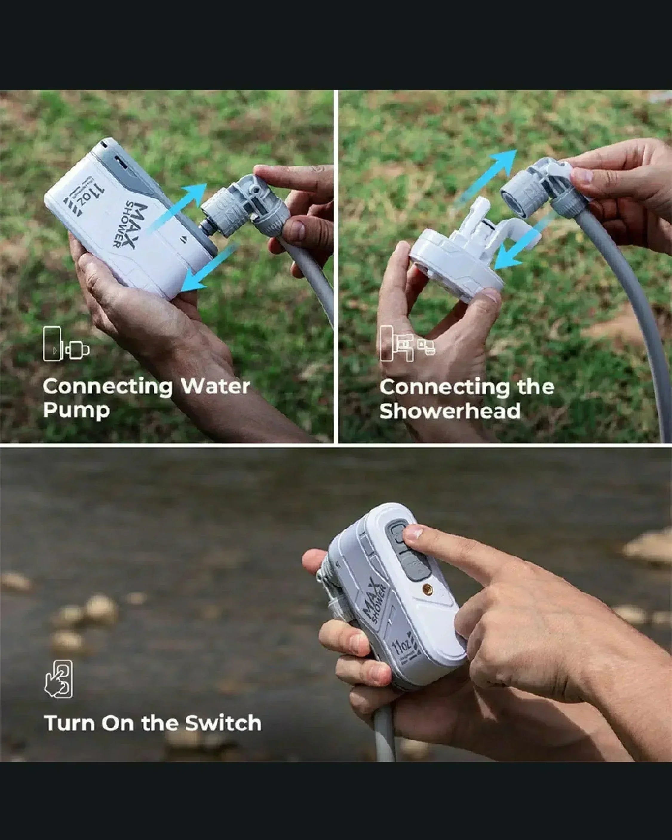 Flextail Max Shower - Wild Camping