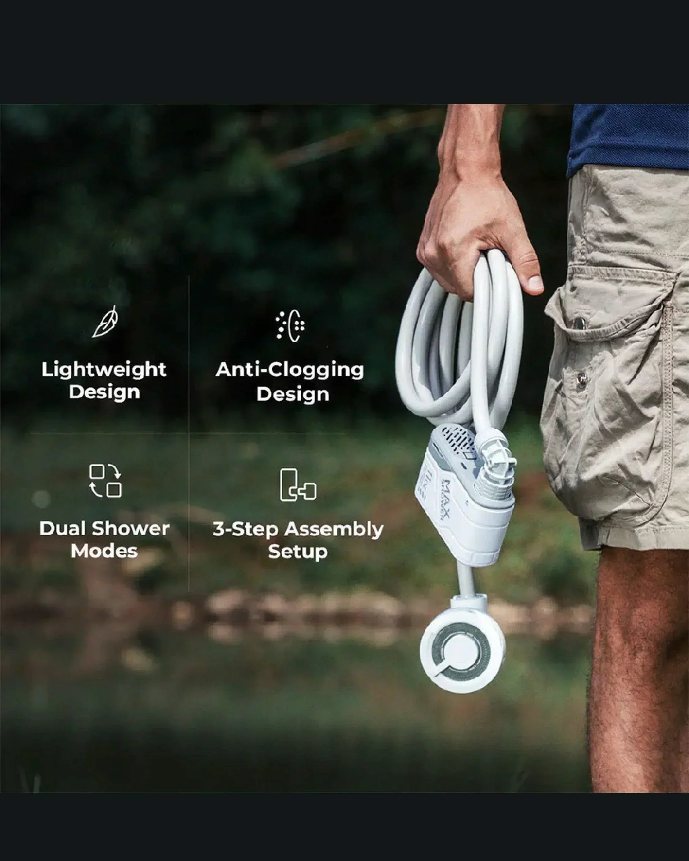 Flextail Max Shower - Wild Camping