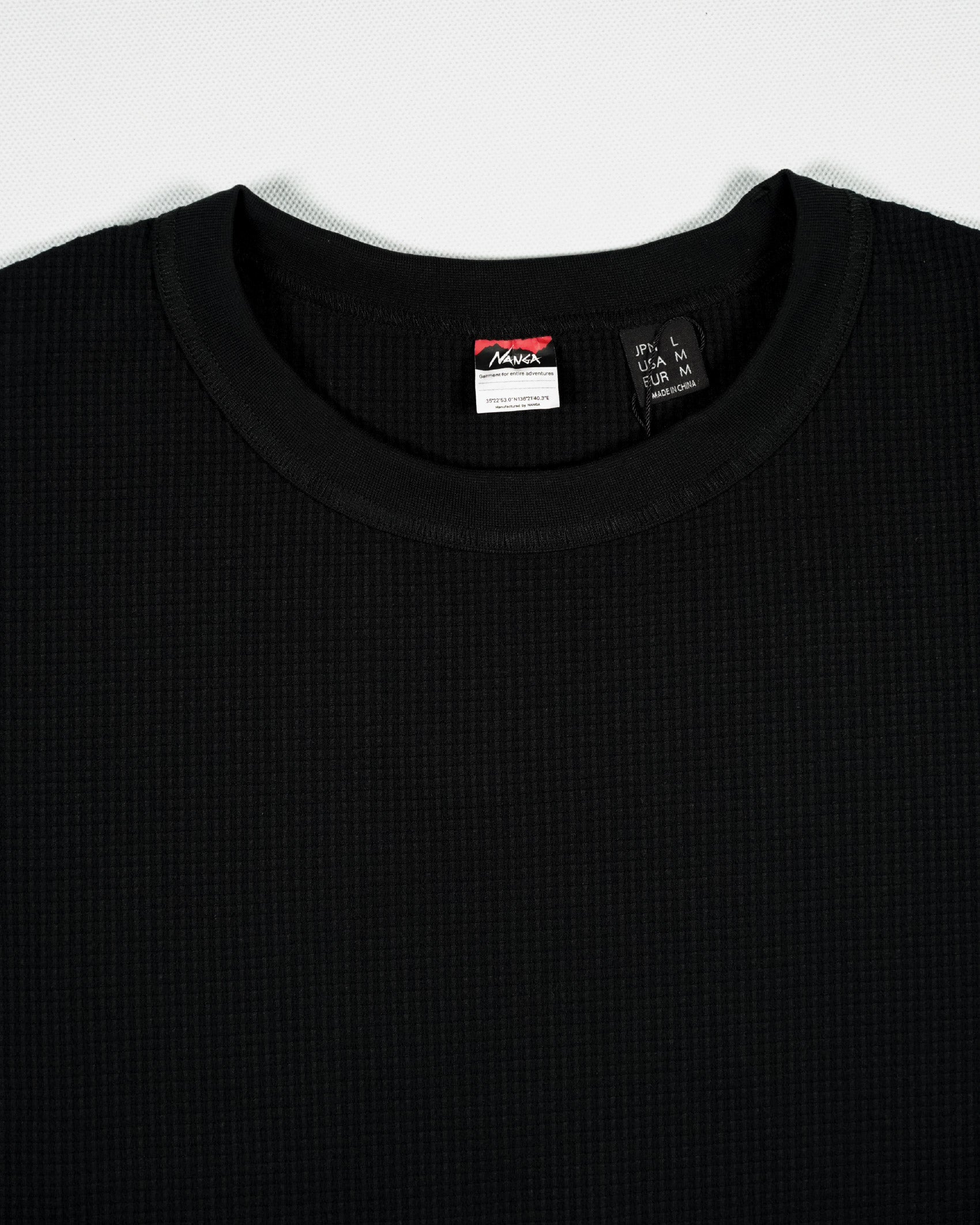 Nanga Airflex® Waffle Tee / BLK - Wild Camping