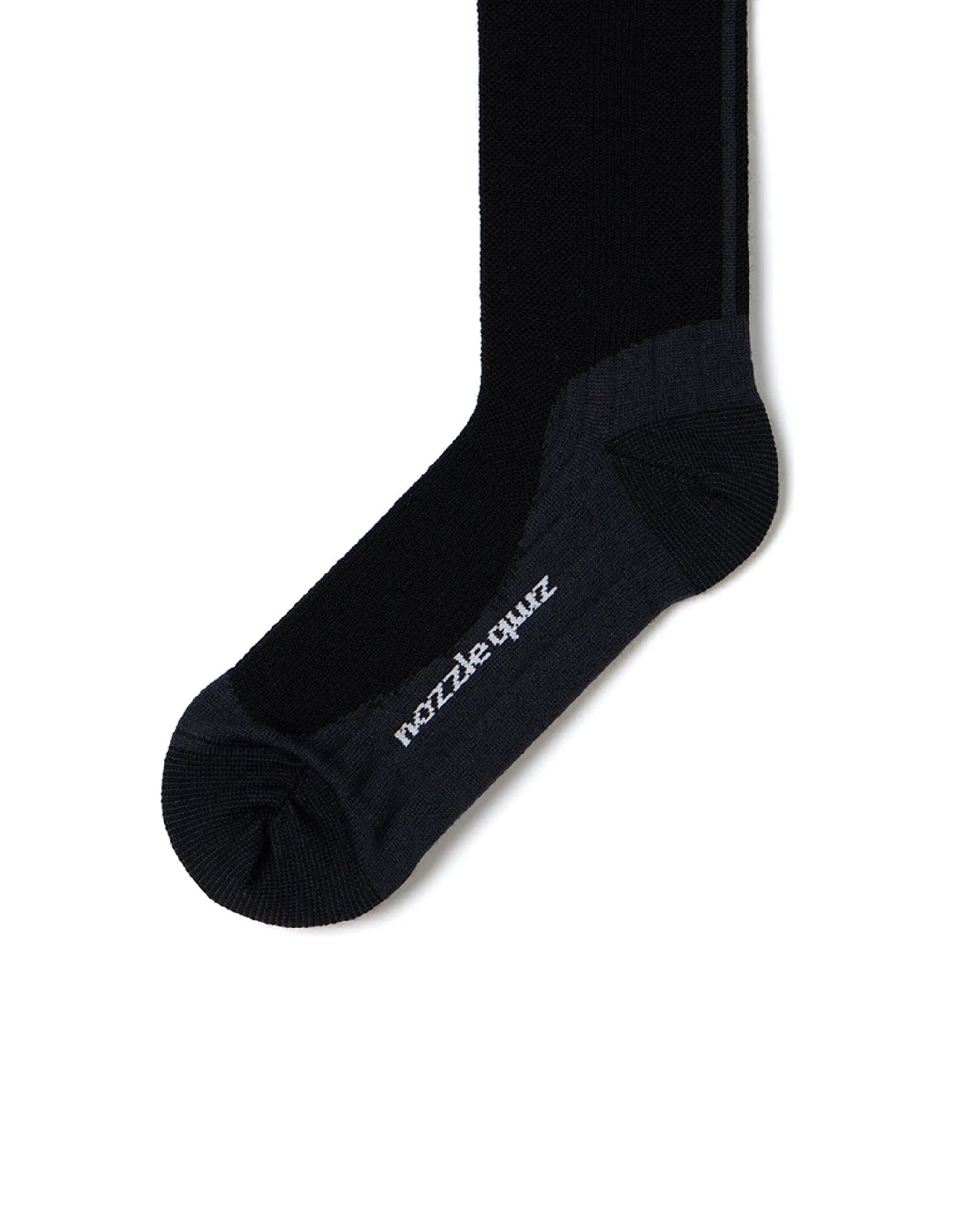 nozzle quiz Airy Wool Socks / Black