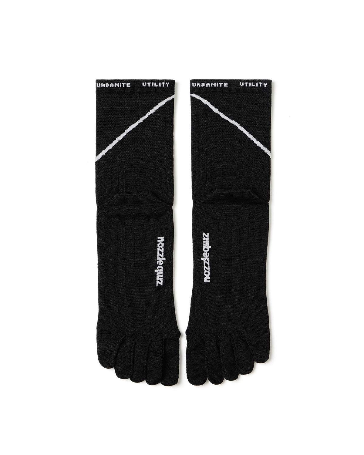 nozzle quiz Anti-Slip Fivefingers Socks / Fly Black - Wild Camping