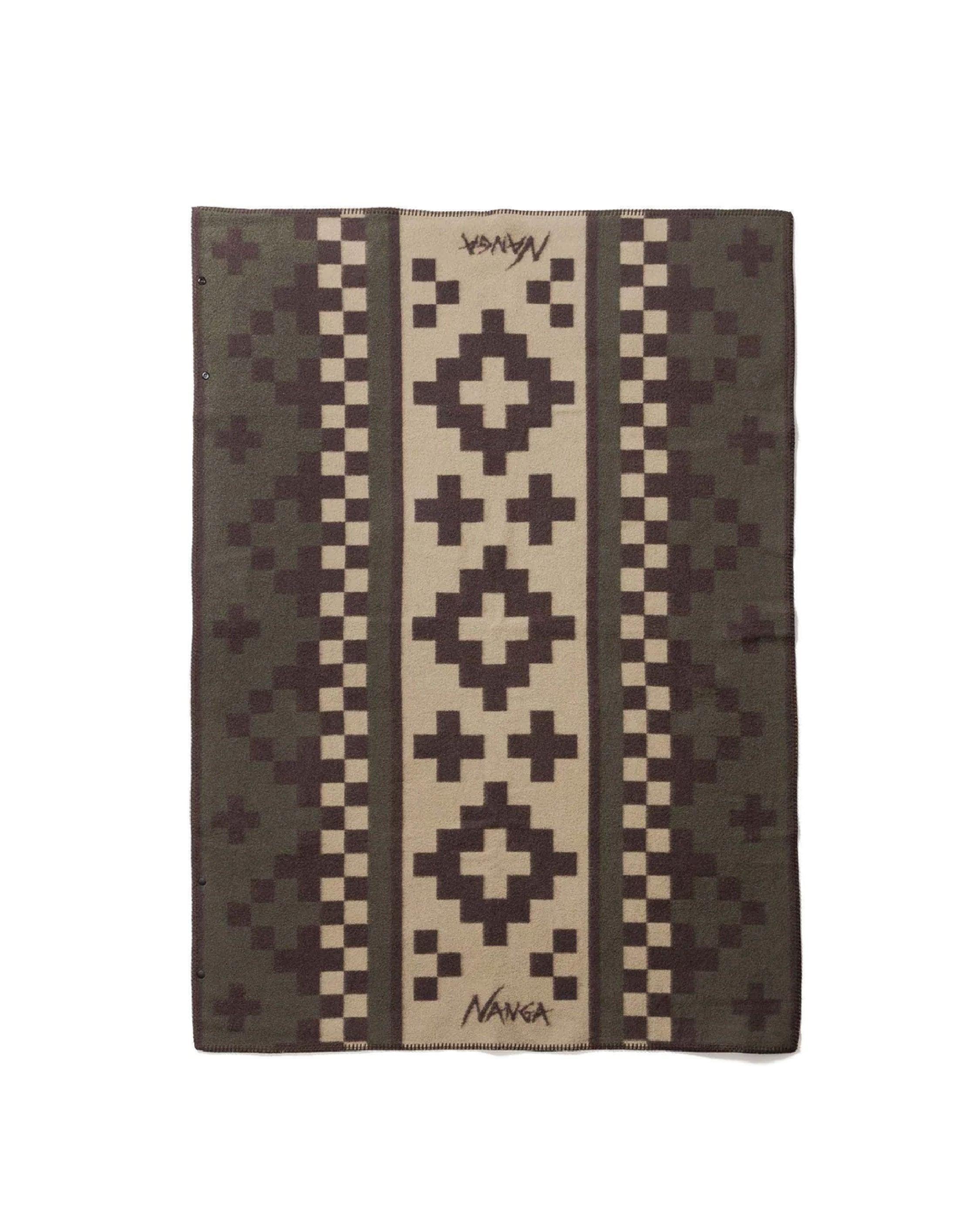 Nanga Folk Checker & Cross Blanket - Wild Camping