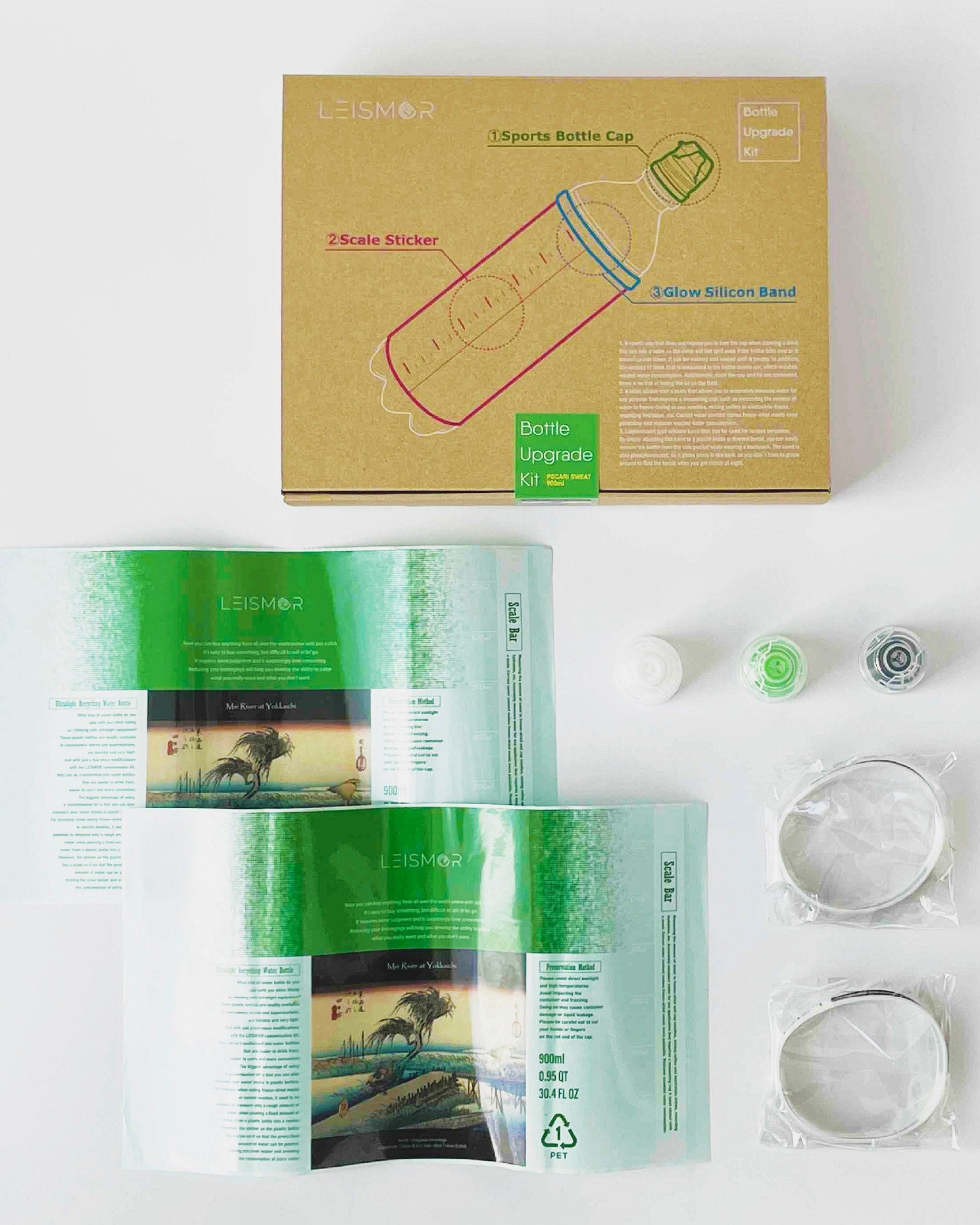 LEISMOR Bottle Upgrade Kit【"for POCARI SWEAT 900ml "Mie River at Yokkaichi"】