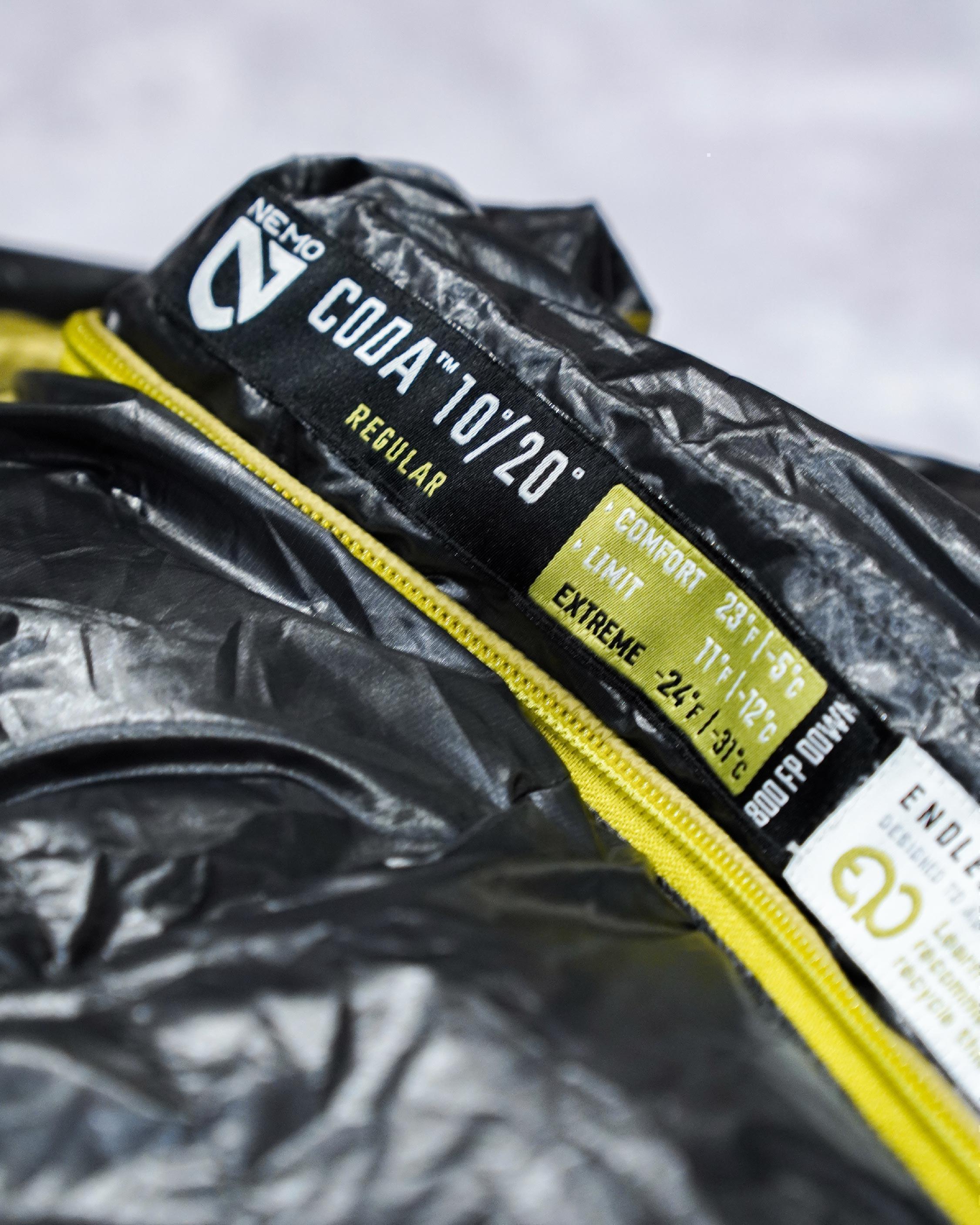 Nemo Coda™ 10/20 Sleeping Bag - Wild Camping