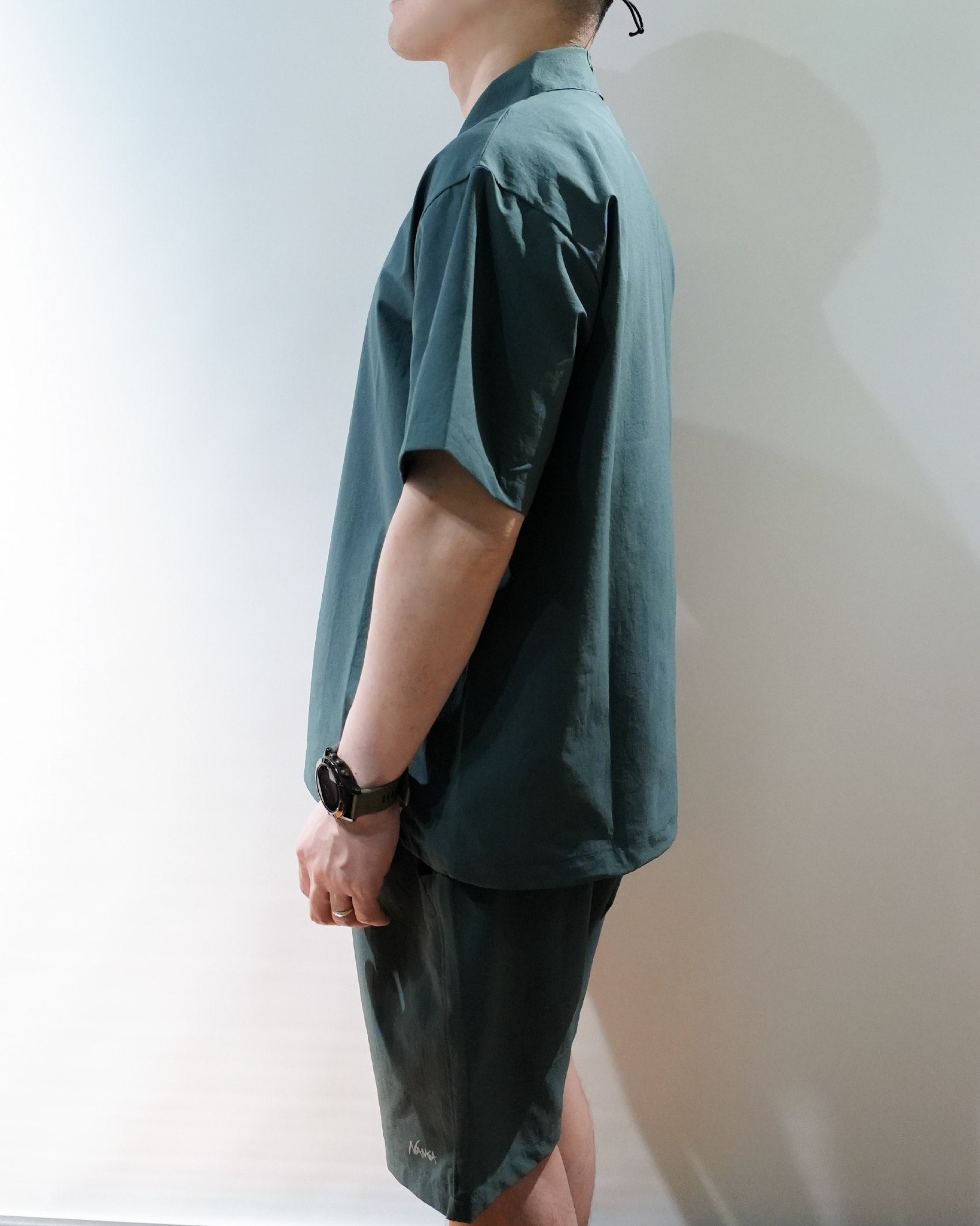 Nanga DotAir® Comfy Polo Shirt / GRN - Wild Camping