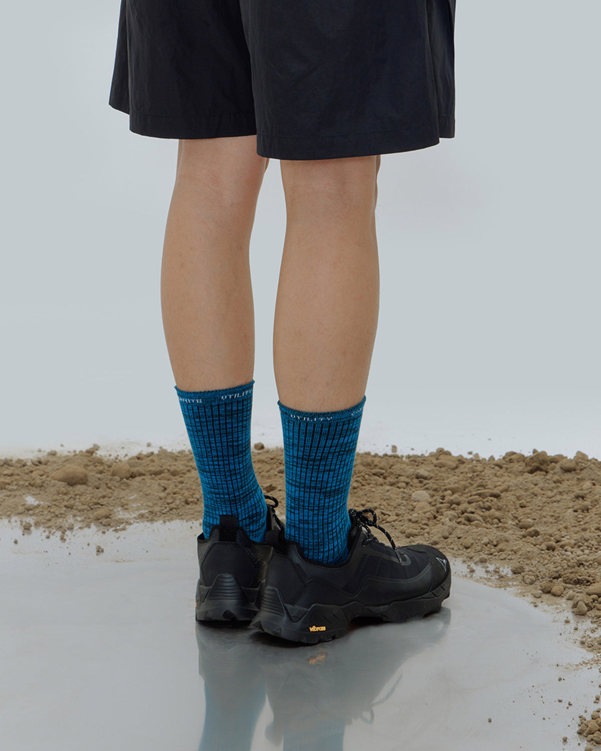 nozzle quiz Essential Mid Casual Socks / Burst Blue - Wild Camping