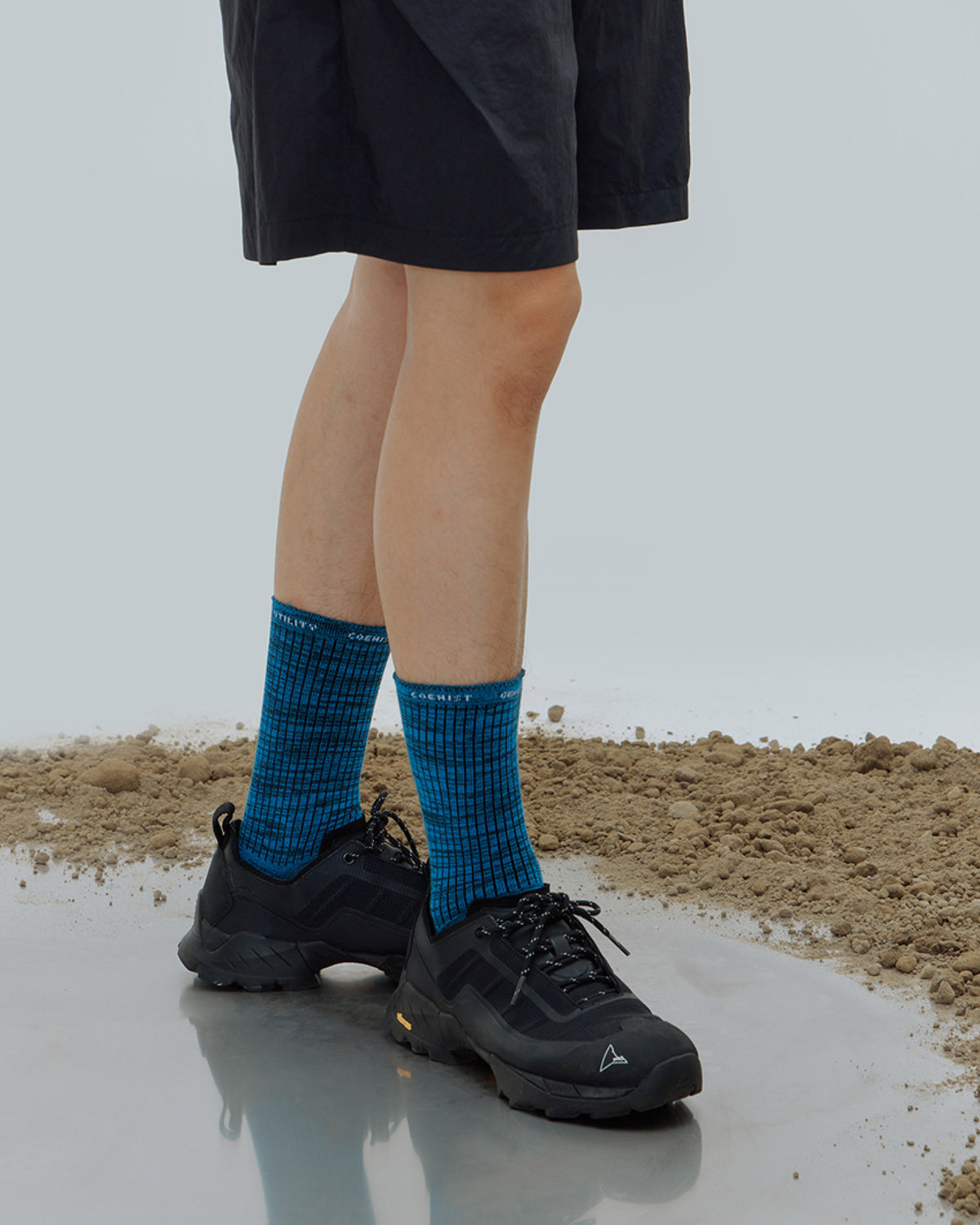nozzle quiz Essential Mid Casual Socks / Burst Blue - Wild Camping