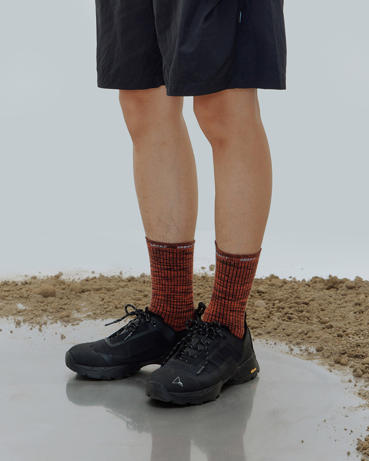 nozzle quiz Essential Mid Casual Socks / Burst Orange - Wild Camping