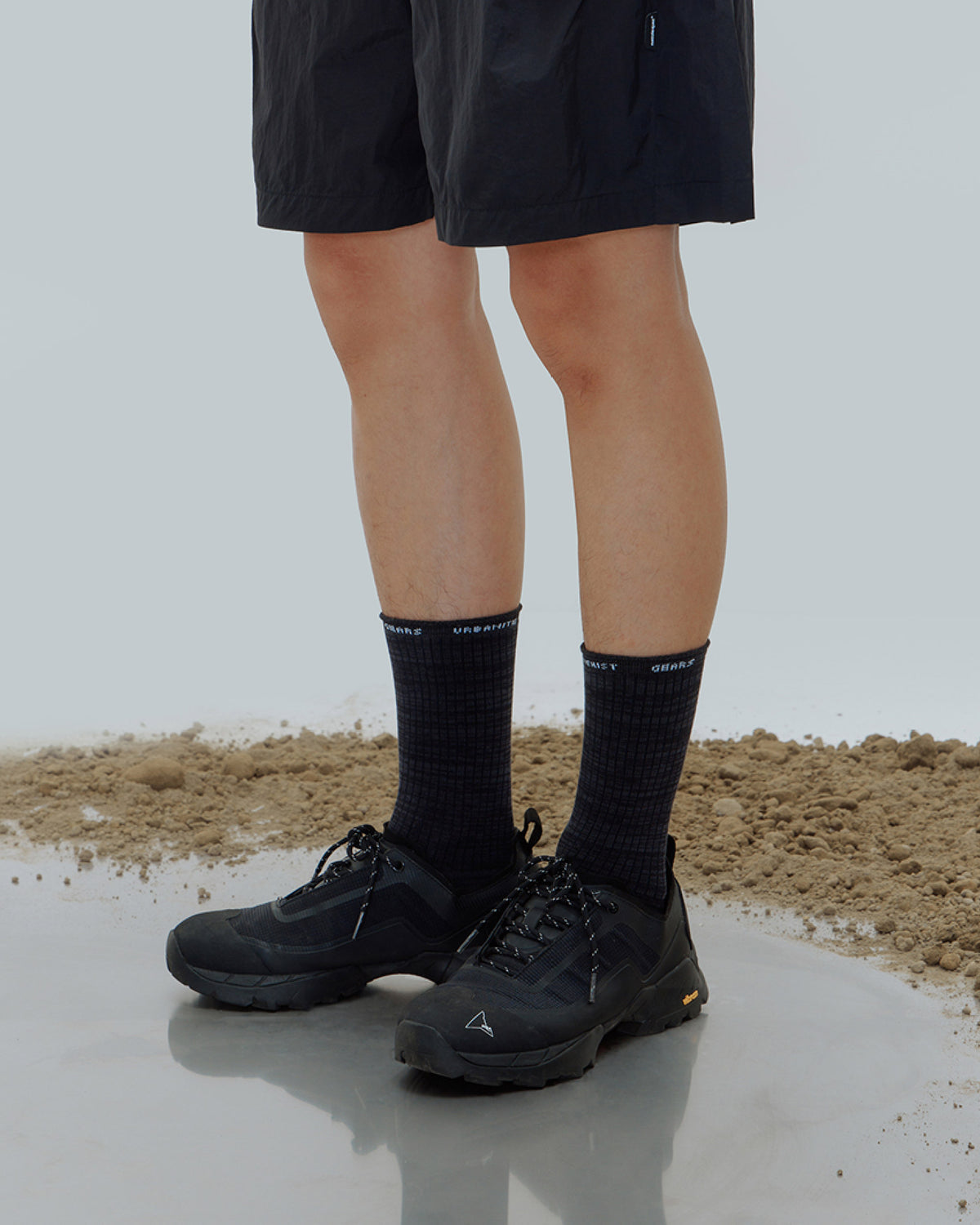 nozzle quiz Essential Mid Casual Socks / Burst Black - Wild Camping