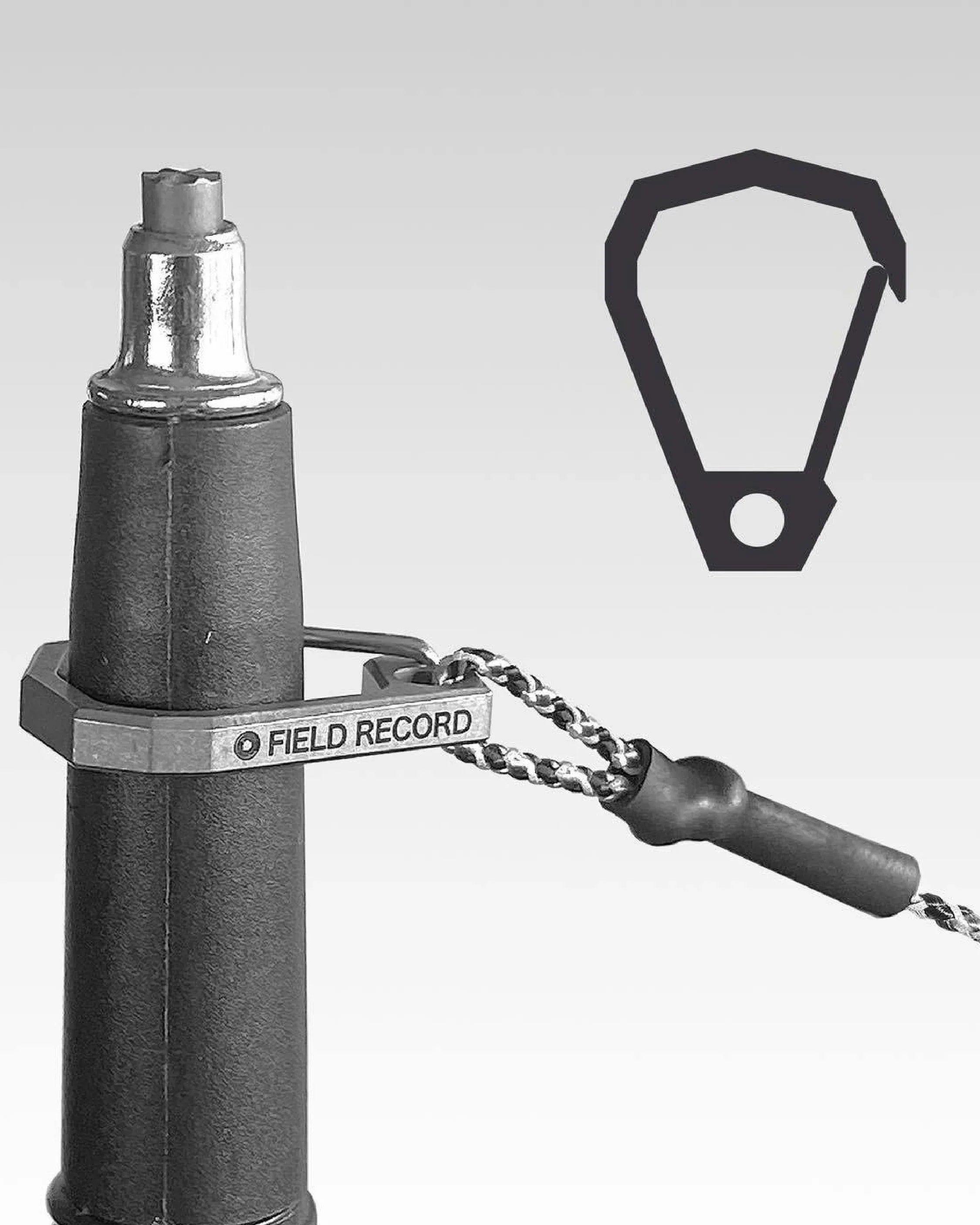 Field Record Titanium Carabiner Clip