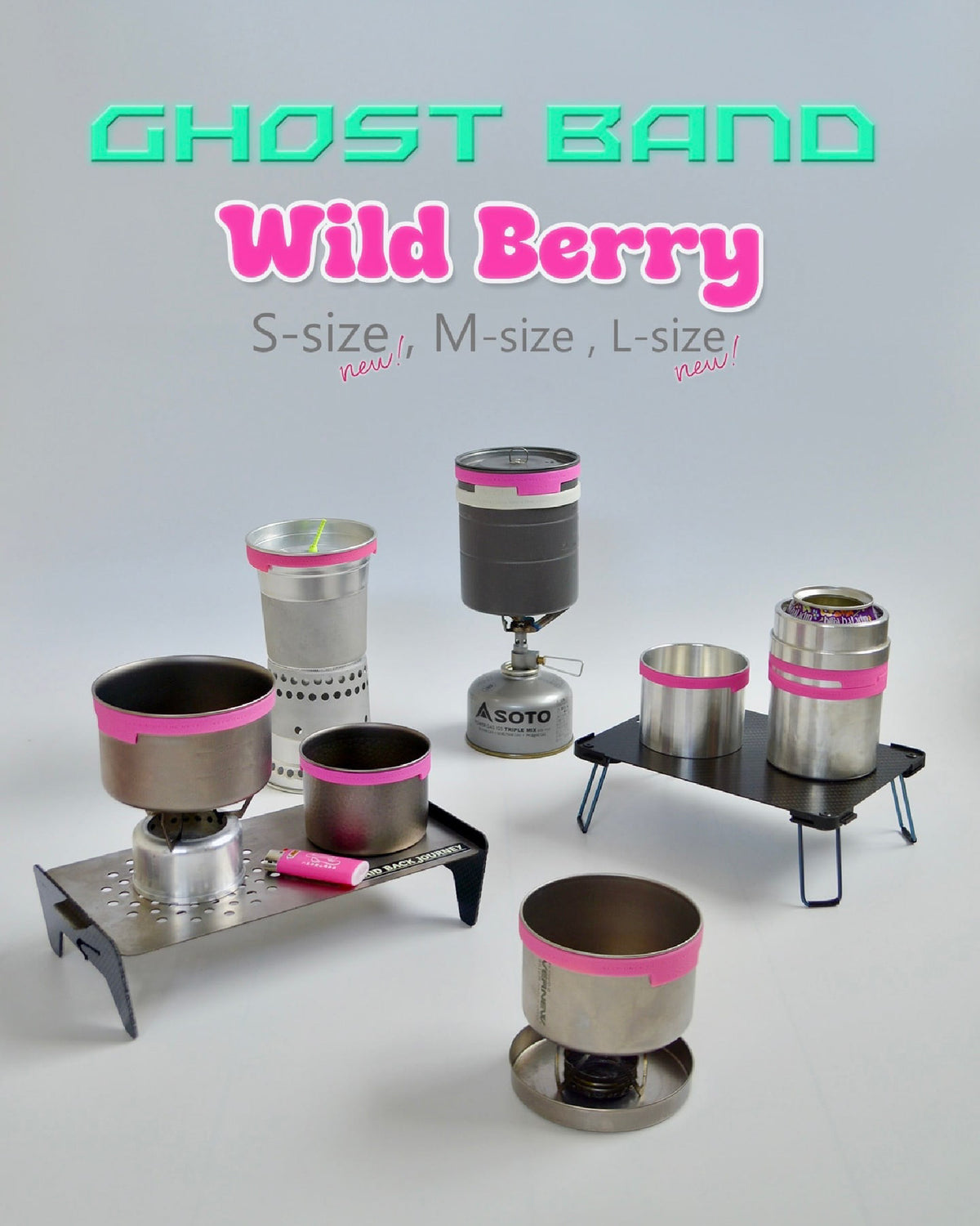LEISMOR Ghost Band "Wild Berry" / L-Size