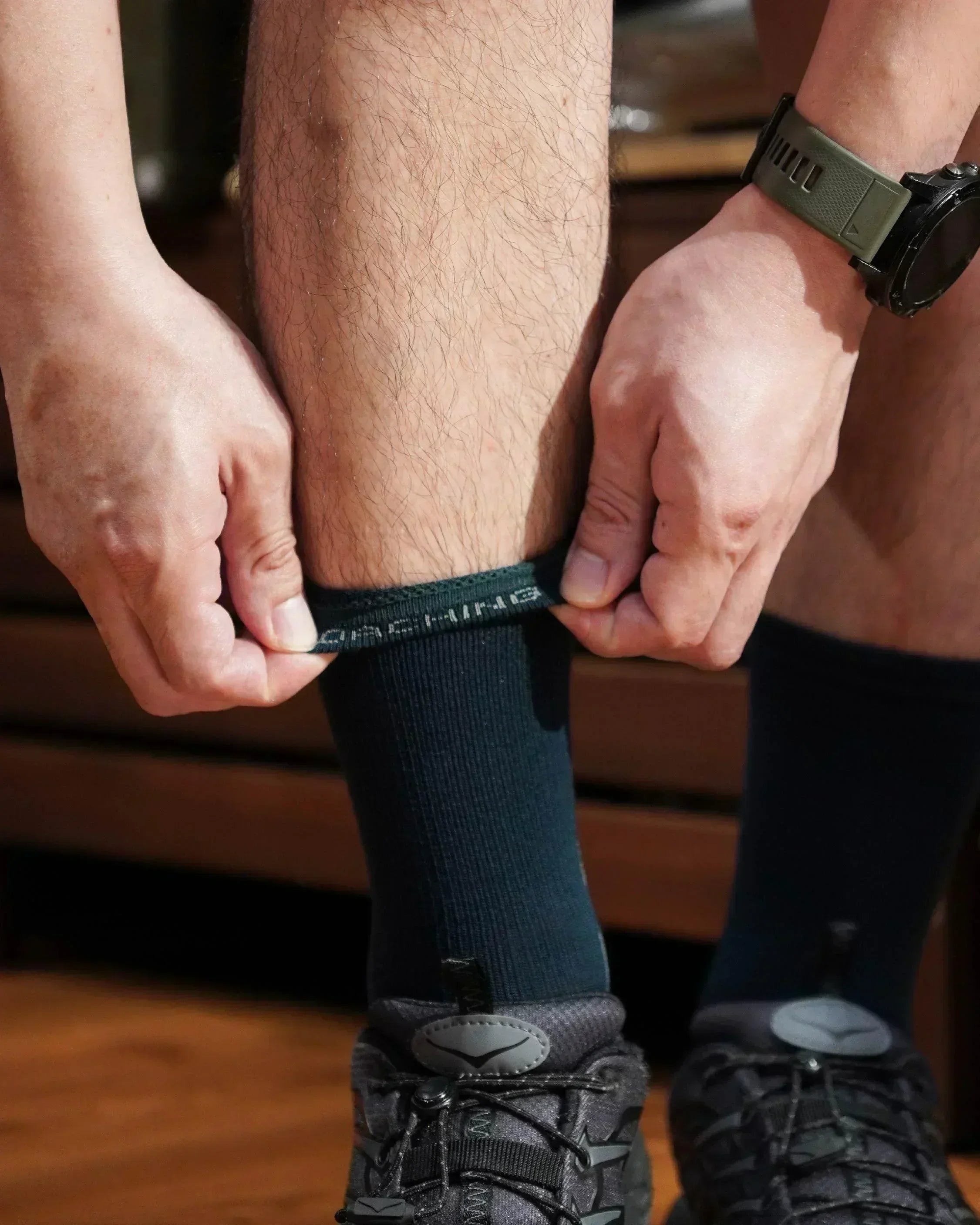 HANCHOR x nozzle quiz Feather Merino Wool Socks - Wild Camping