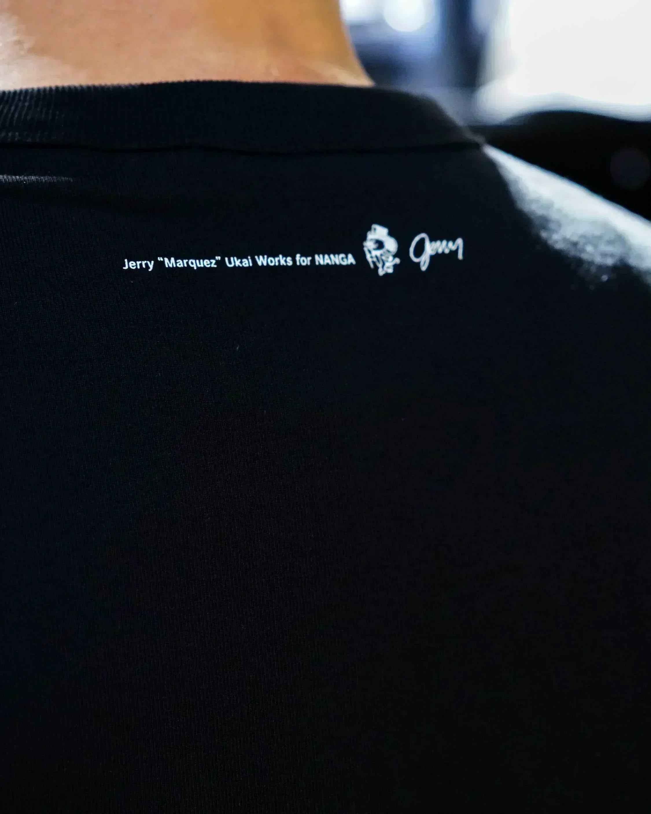 Nanga × Jerry Ukai ECO HYBRID Box Logo Tee - Wild Camping