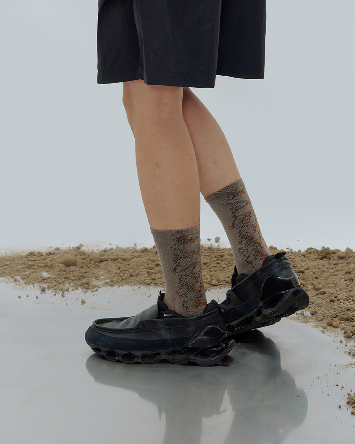 nozzle quiz Landing Socks / Mist Brown - Wild Camping