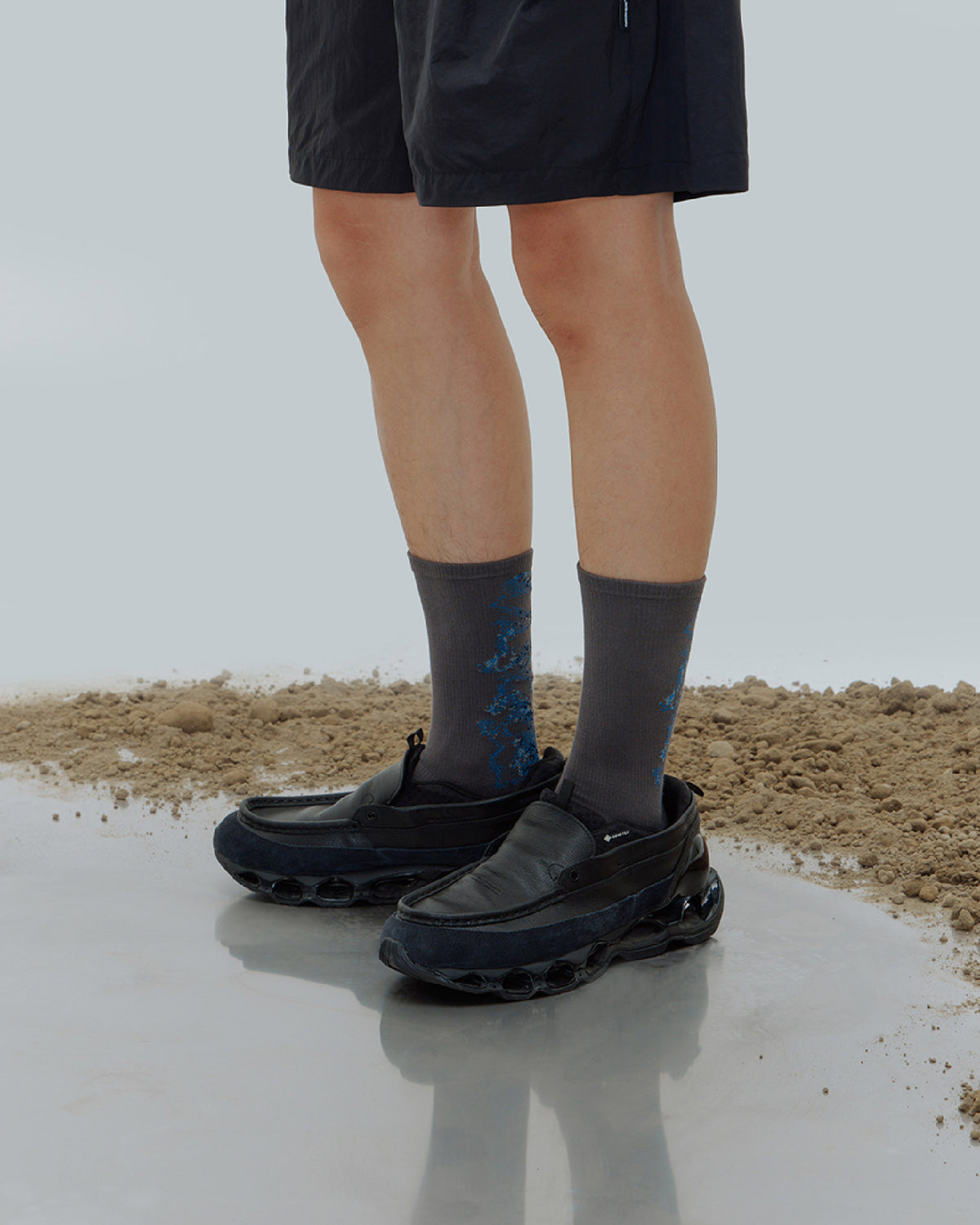 nozzle quiz Landing Socks / Mist Blue - Wild Camping