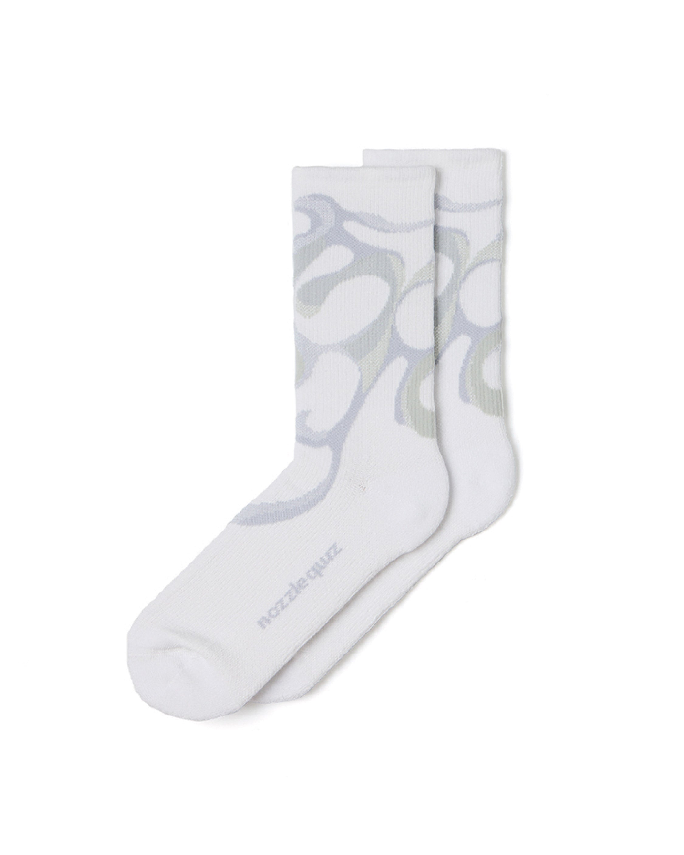 nozzle quiz Misty Pattern Socks / Fog Cloud