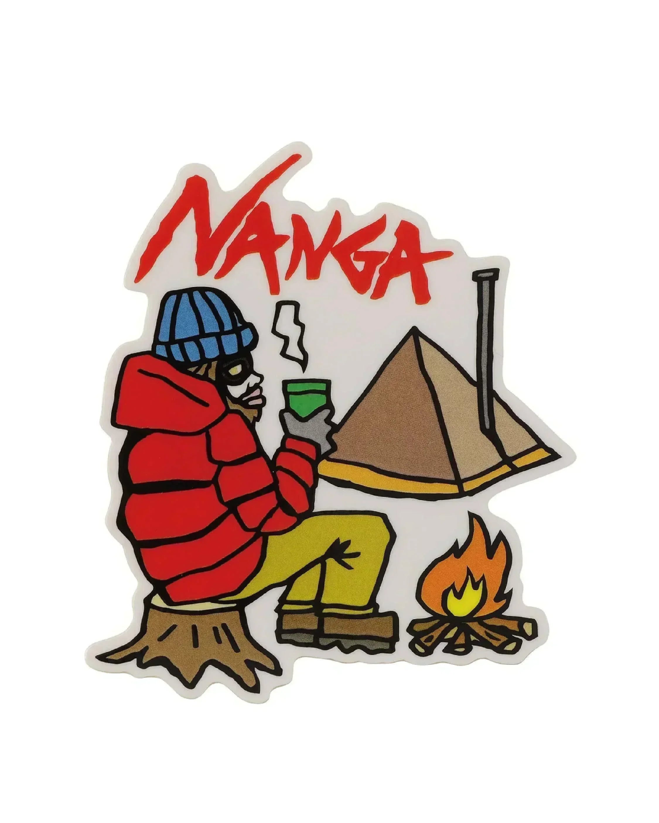 Nanga × Ushioda Hiroaki Sticker - Wild Camping