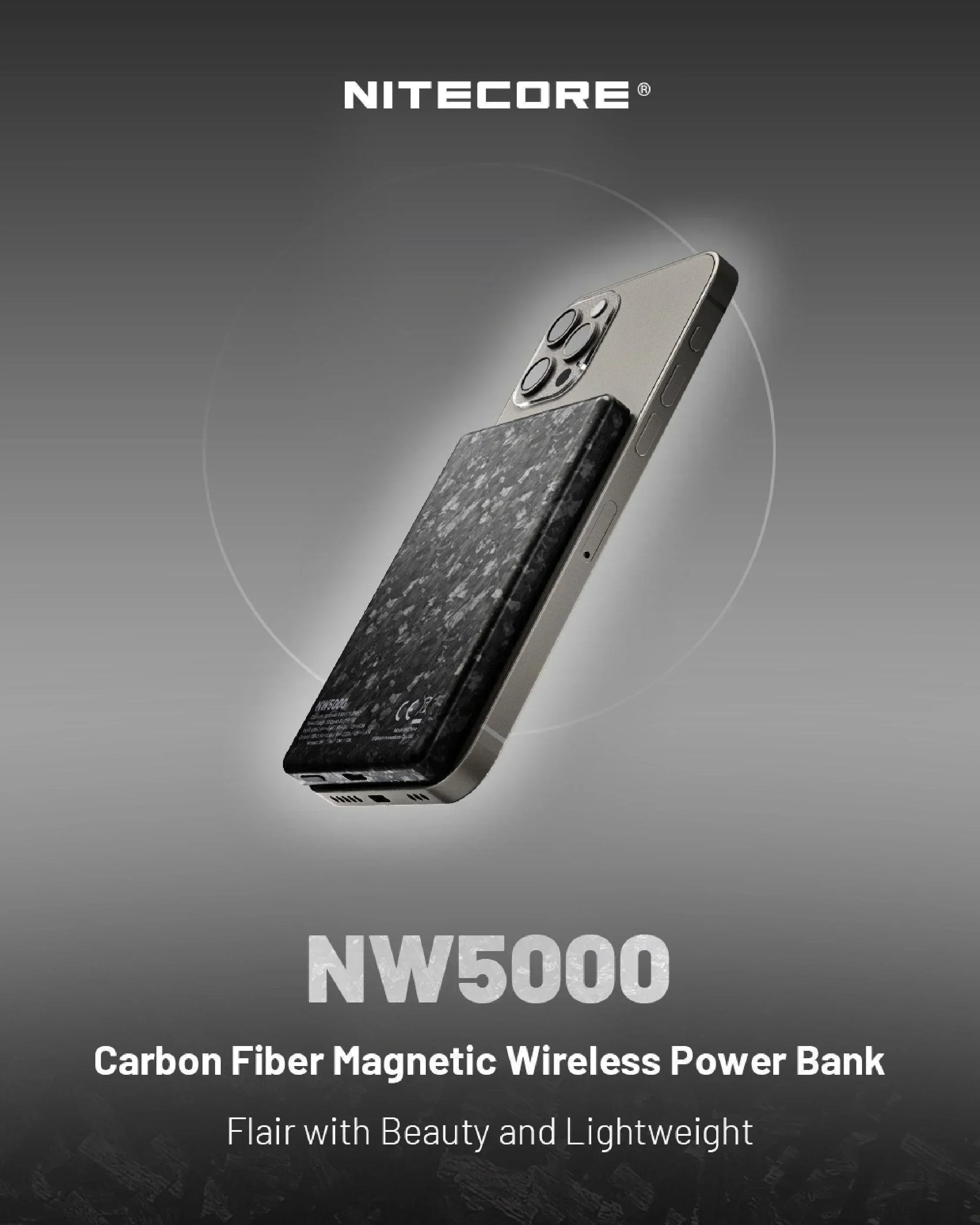 Nitecore NW5000 Magnetic Wireless Power Bank - Wild Camping
