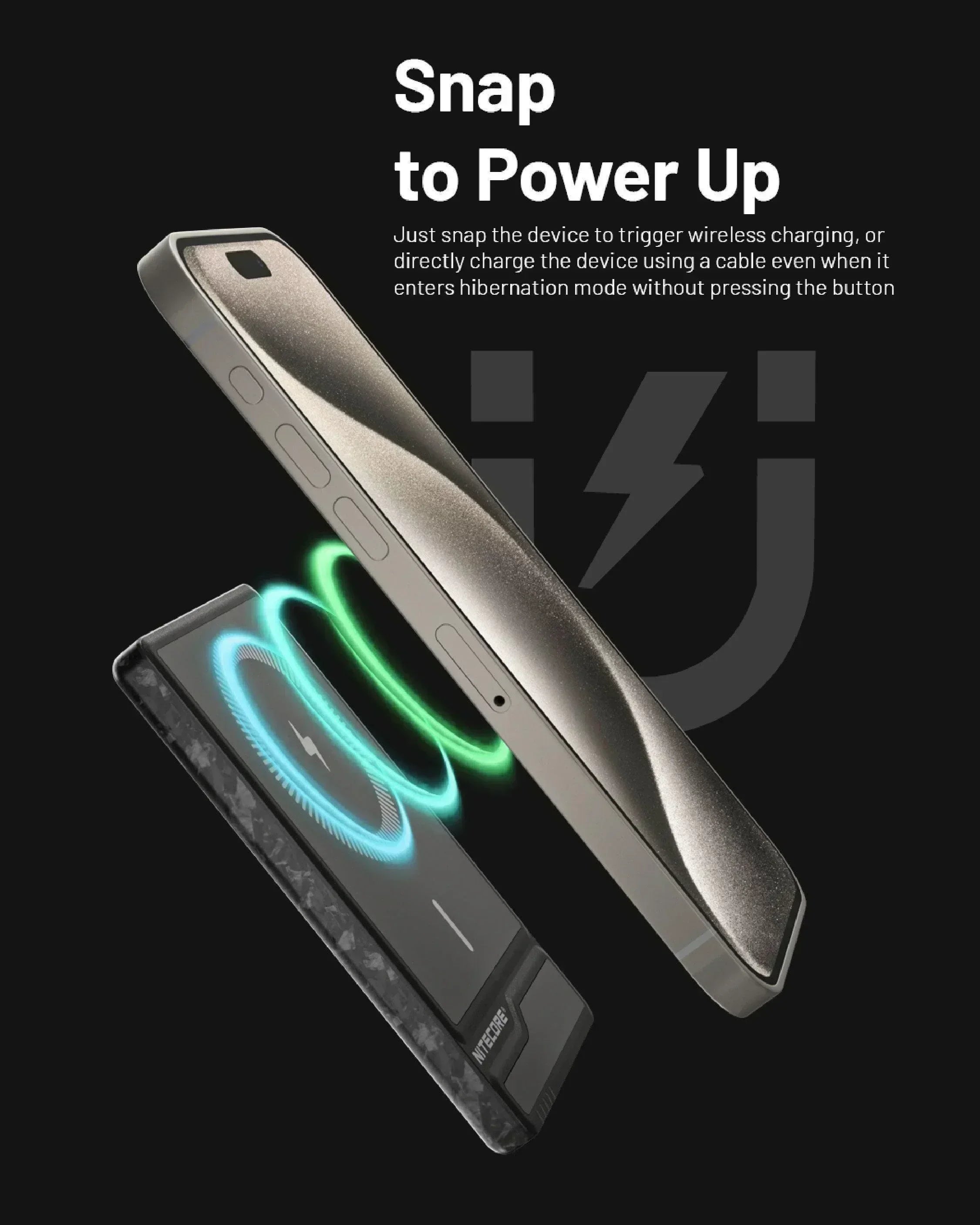 Nitecore NW5000 Magnetic Wireless Power Bank - Wild Camping