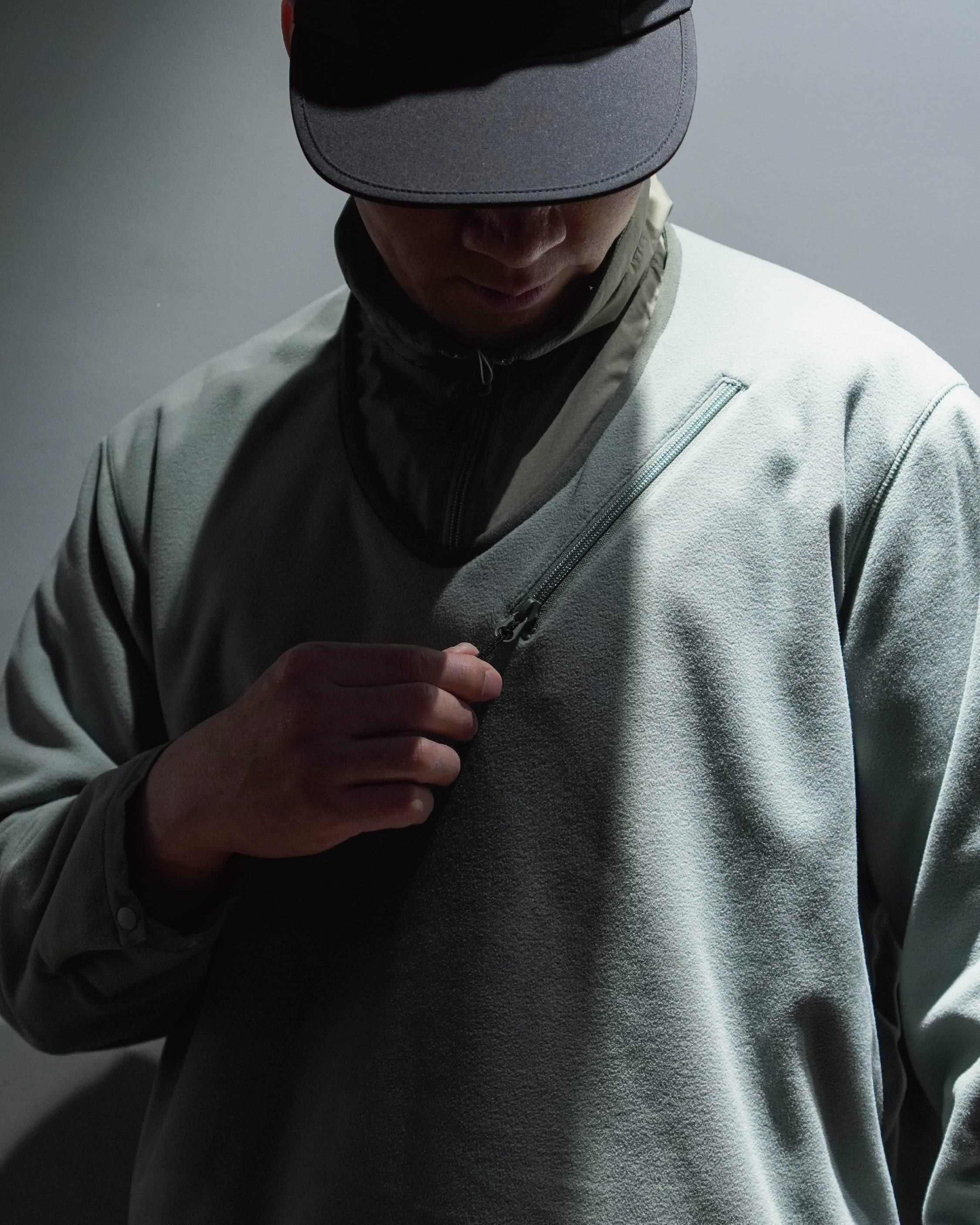 JUGEM Nylon Fleece Combi Anorak / Sage - Wild Camping