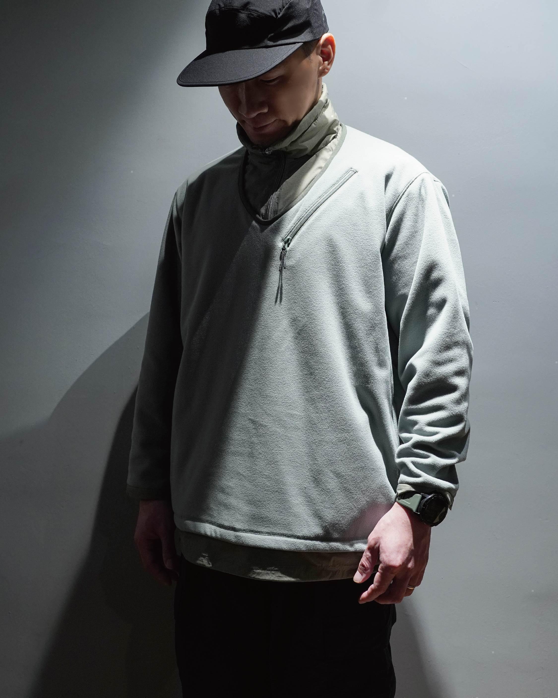 JUGEM Nylon Fleece Combi Anorak / Sage - Wild Camping