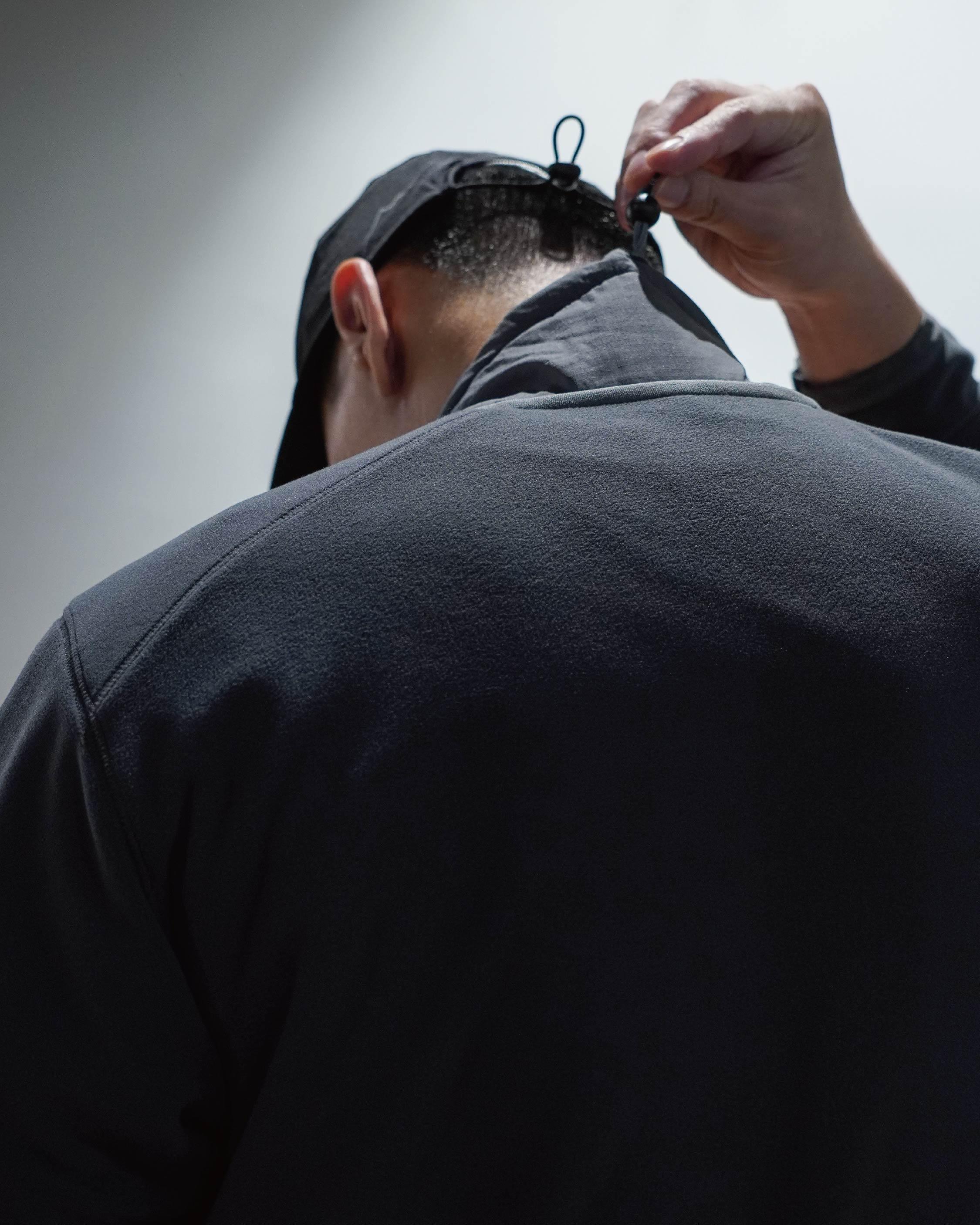 JUGEM Nylon Fleece Combi Anorak / Charcoal - Wild Camping