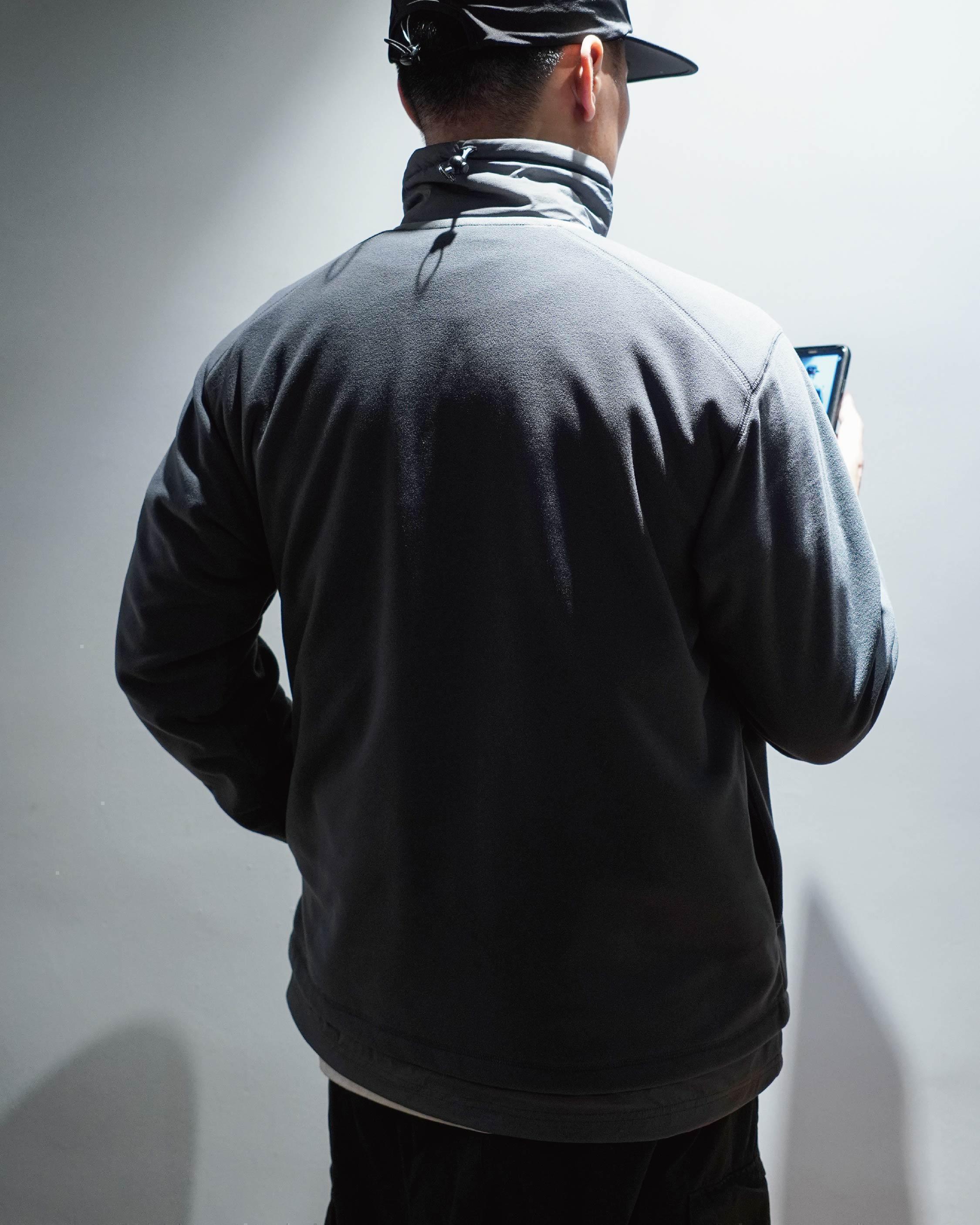 JUGEM Nylon Fleece Combi Anorak / Charcoal - Wild Camping