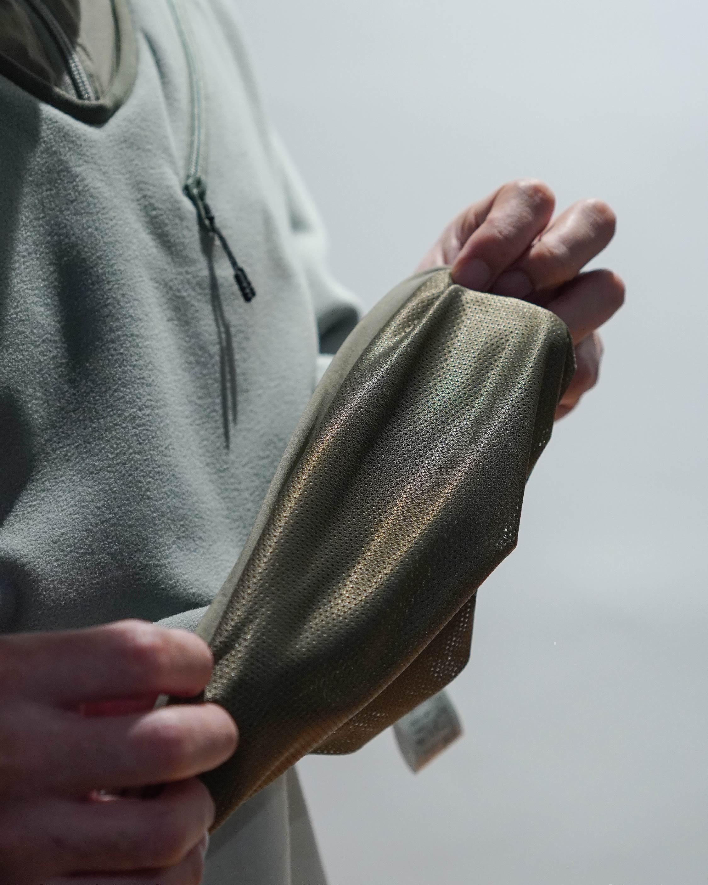 JUGEM Nylon Fleece Combi Anorak / Sage - Wild Camping