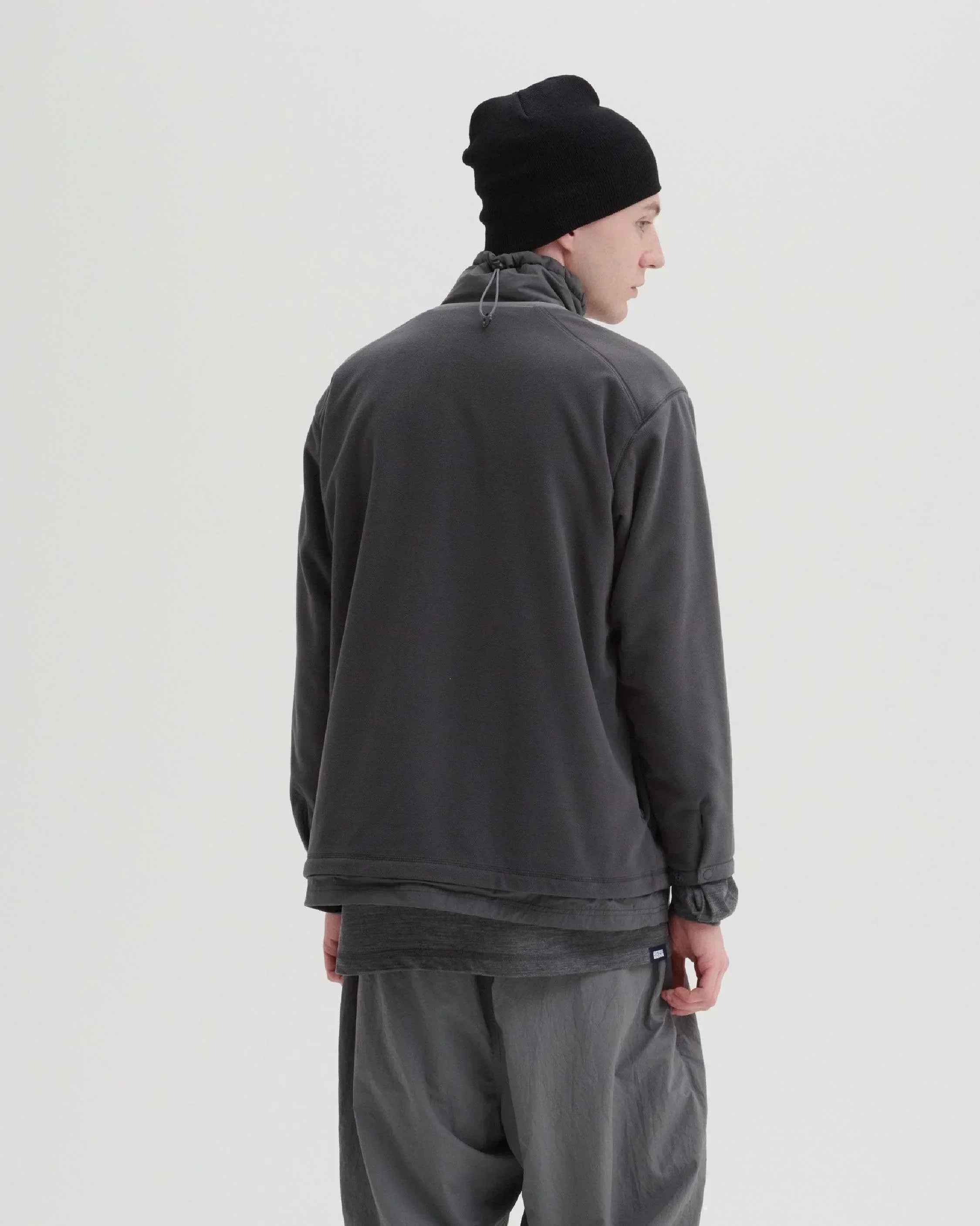 JUGEM Nylon Fleece Combi Anorak / Charcoal - Wild Camping