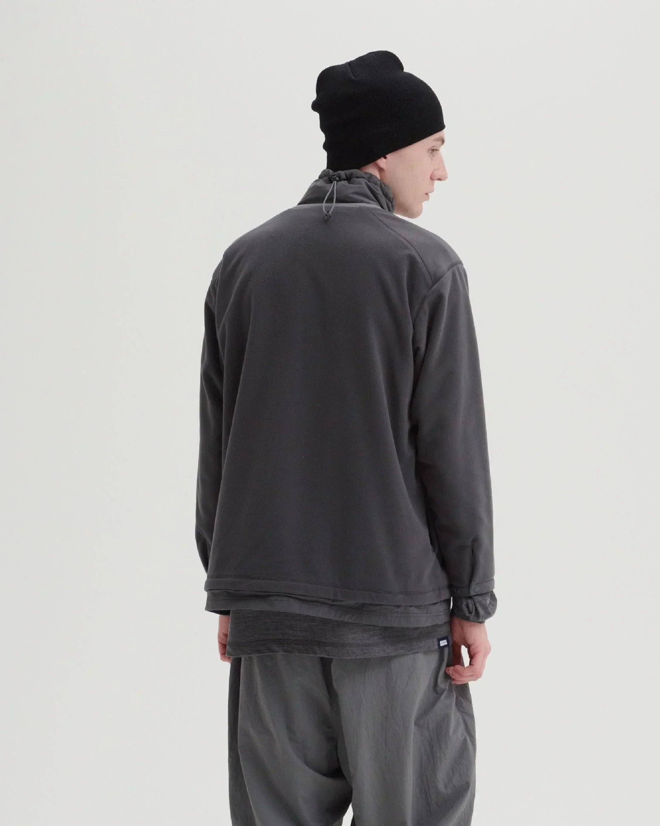 JUGEM Nylon Fleece Combi Anorak / Charcoal - Wild Camping