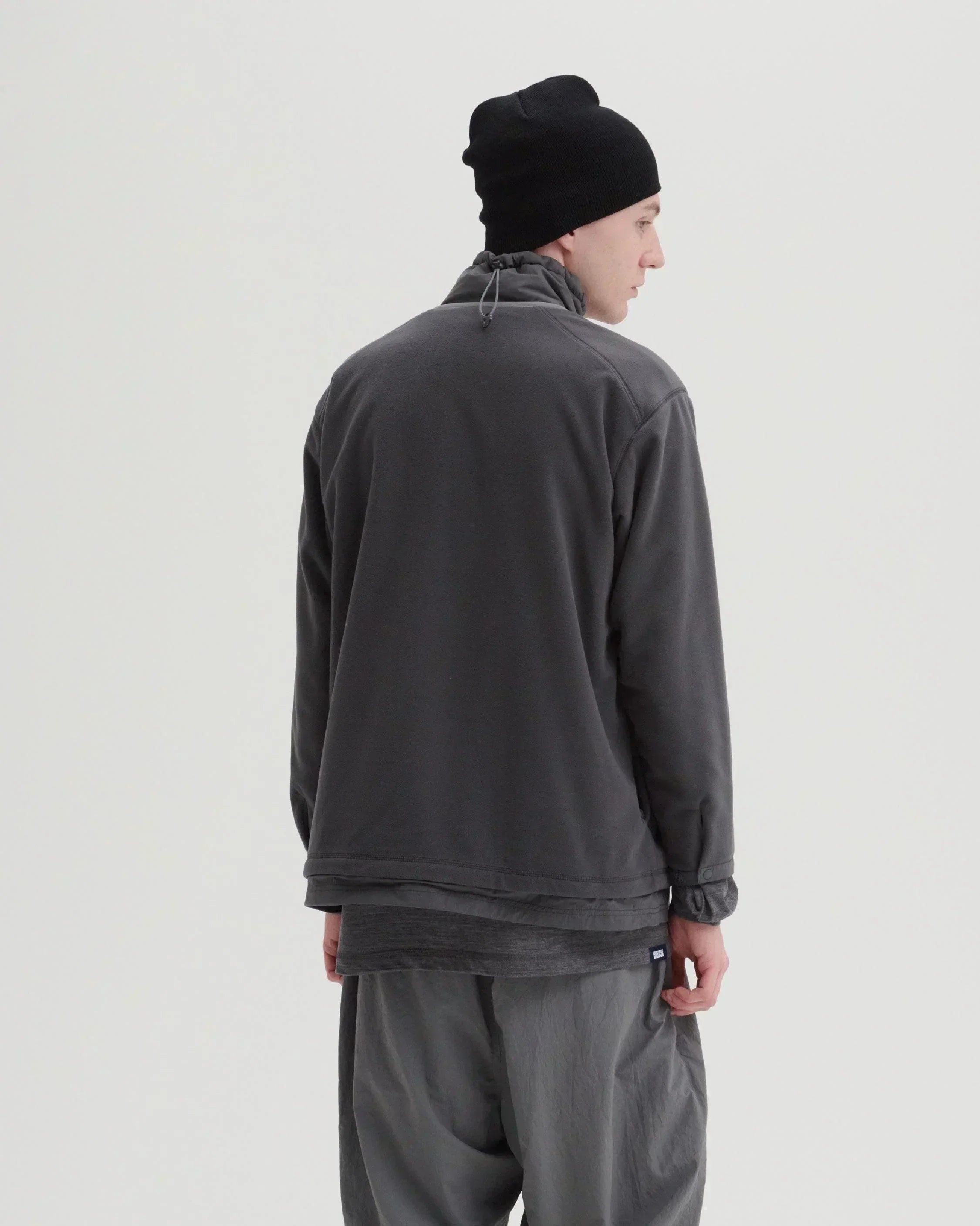 JUGEM Nylon Fleece Combi Anorak / Charcoal - Wild Camping