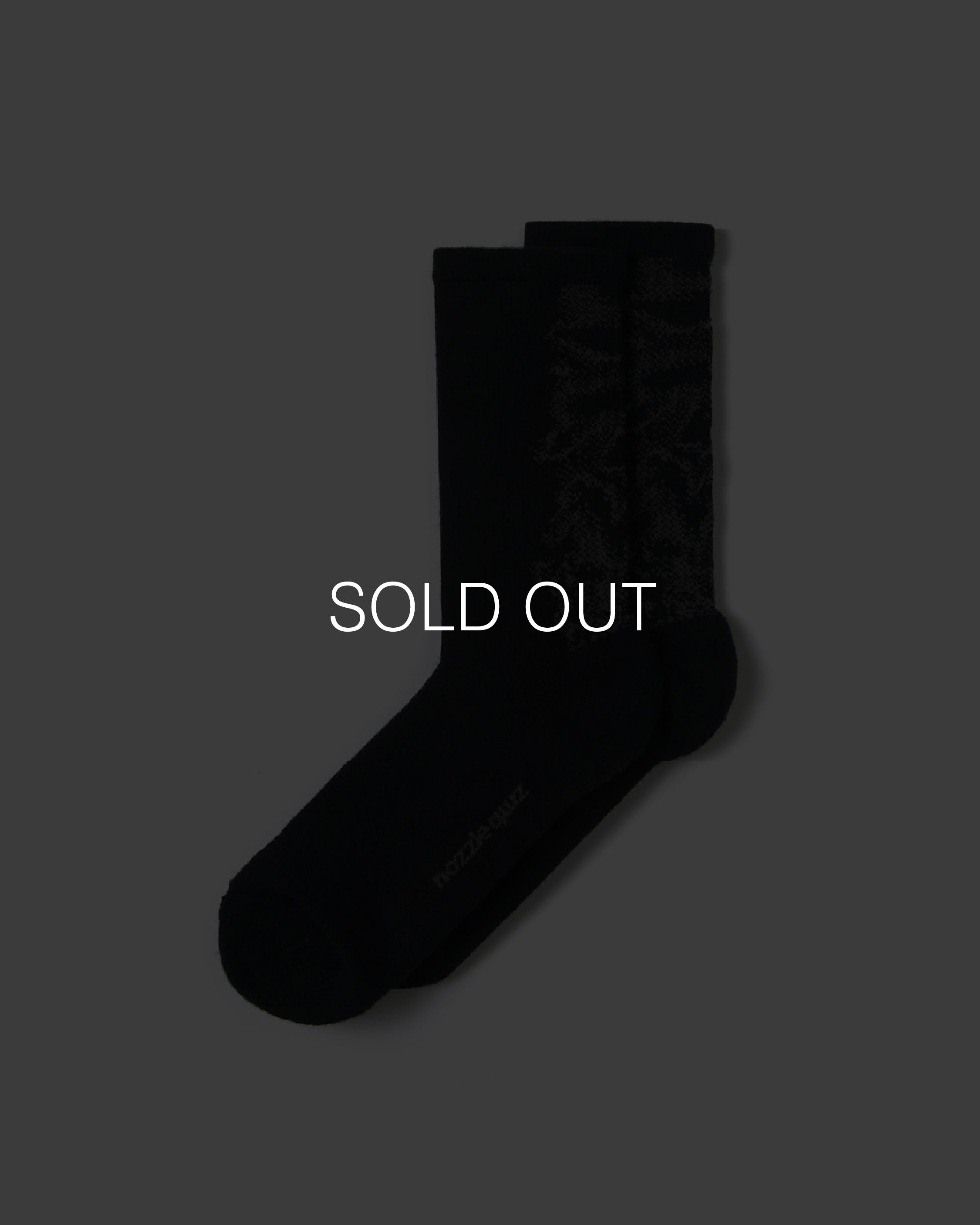 nozzle quiz Landing Socks / Mist Black - Wild Camping
