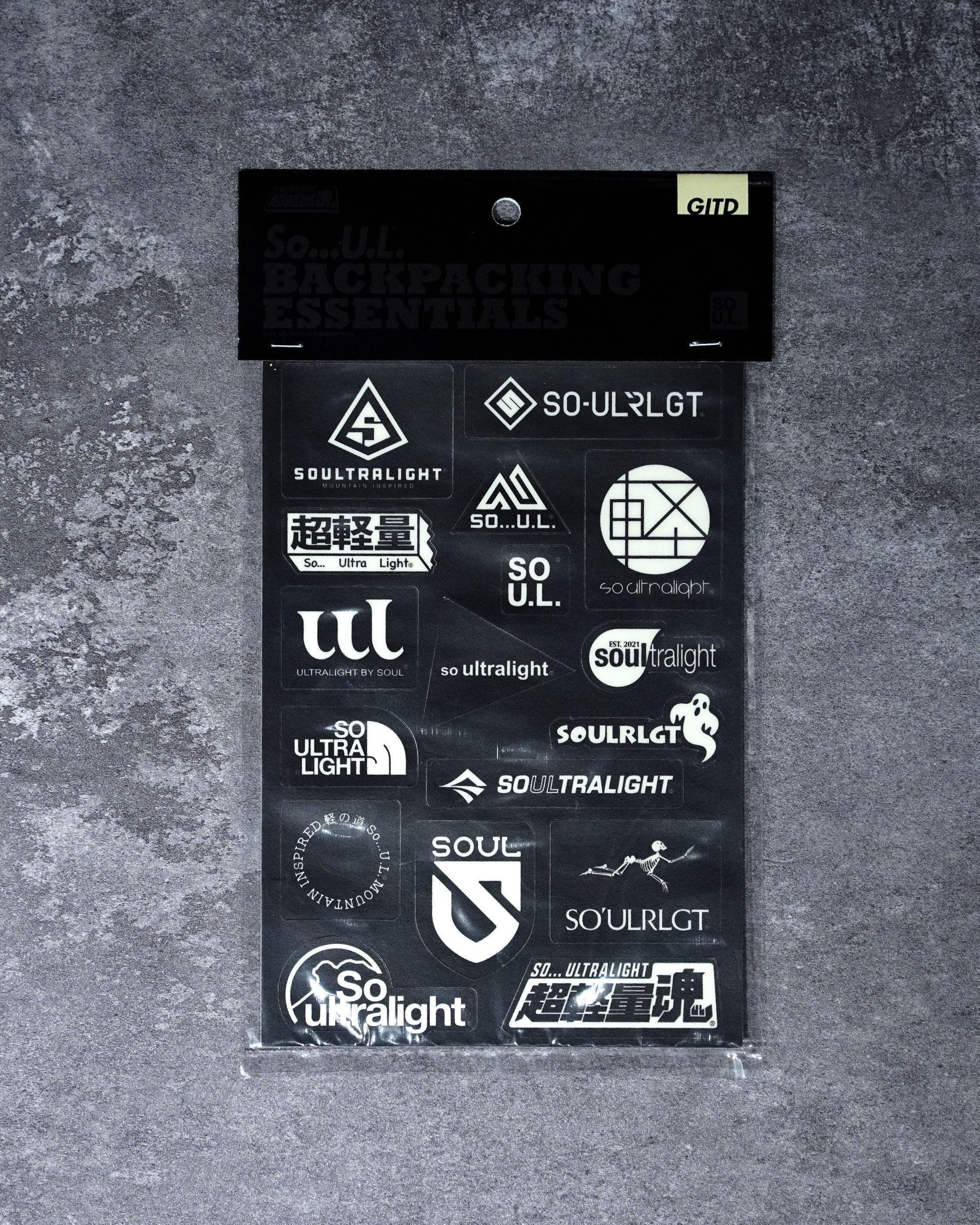 So…U.L. Backpacking Essentials Sticker / GITD - Wild Camping