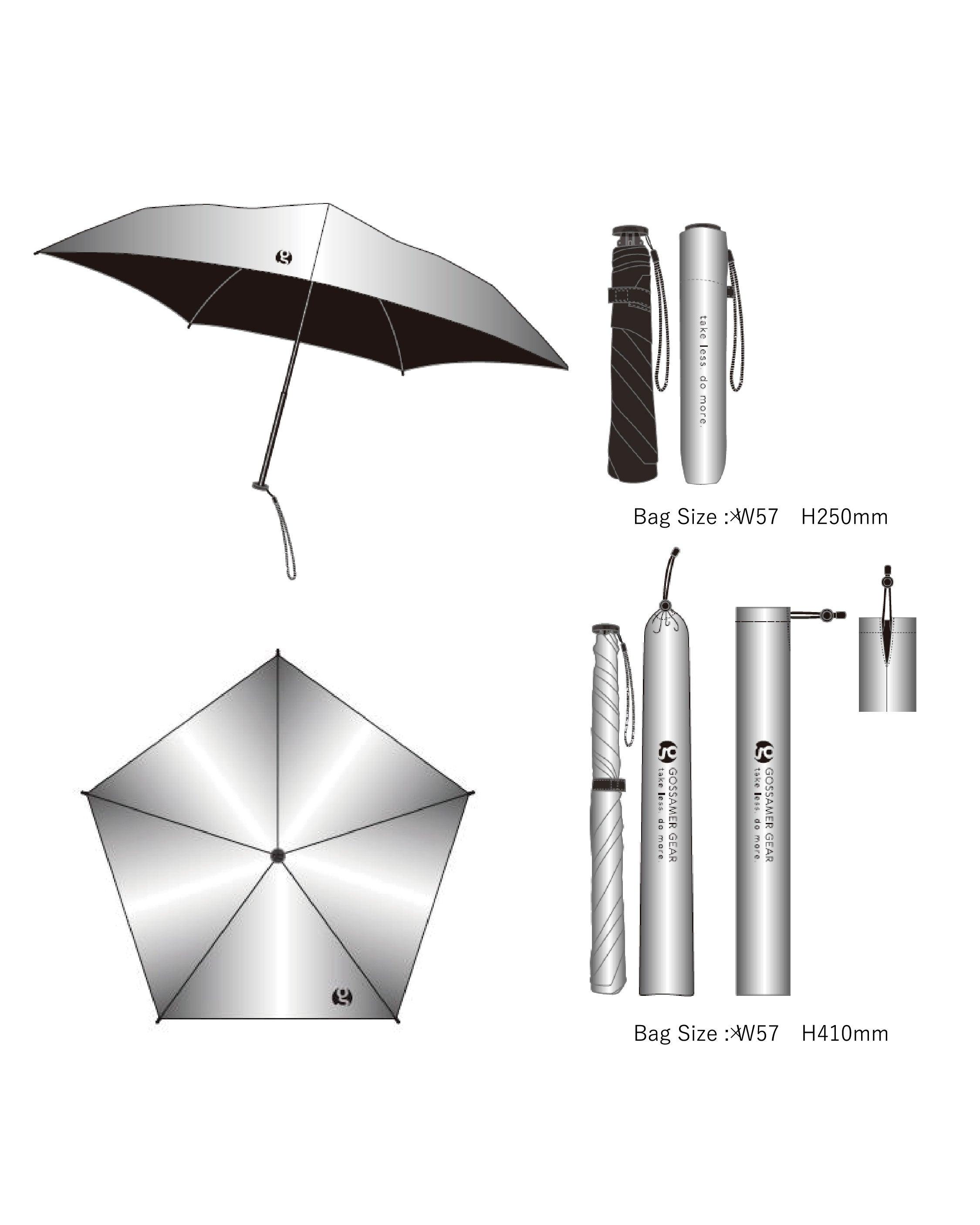 【JP Edition】Gossamer Gear TLDM Folding Umbrella Dual