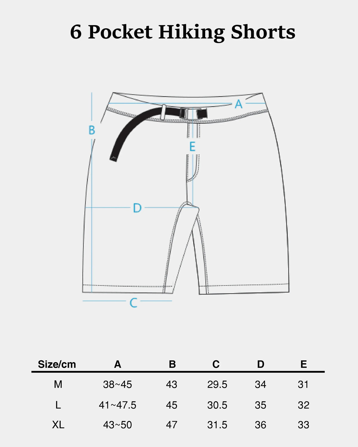 CAYL 6 Pocket Hiking Shorts / Khaki - Wild Camping