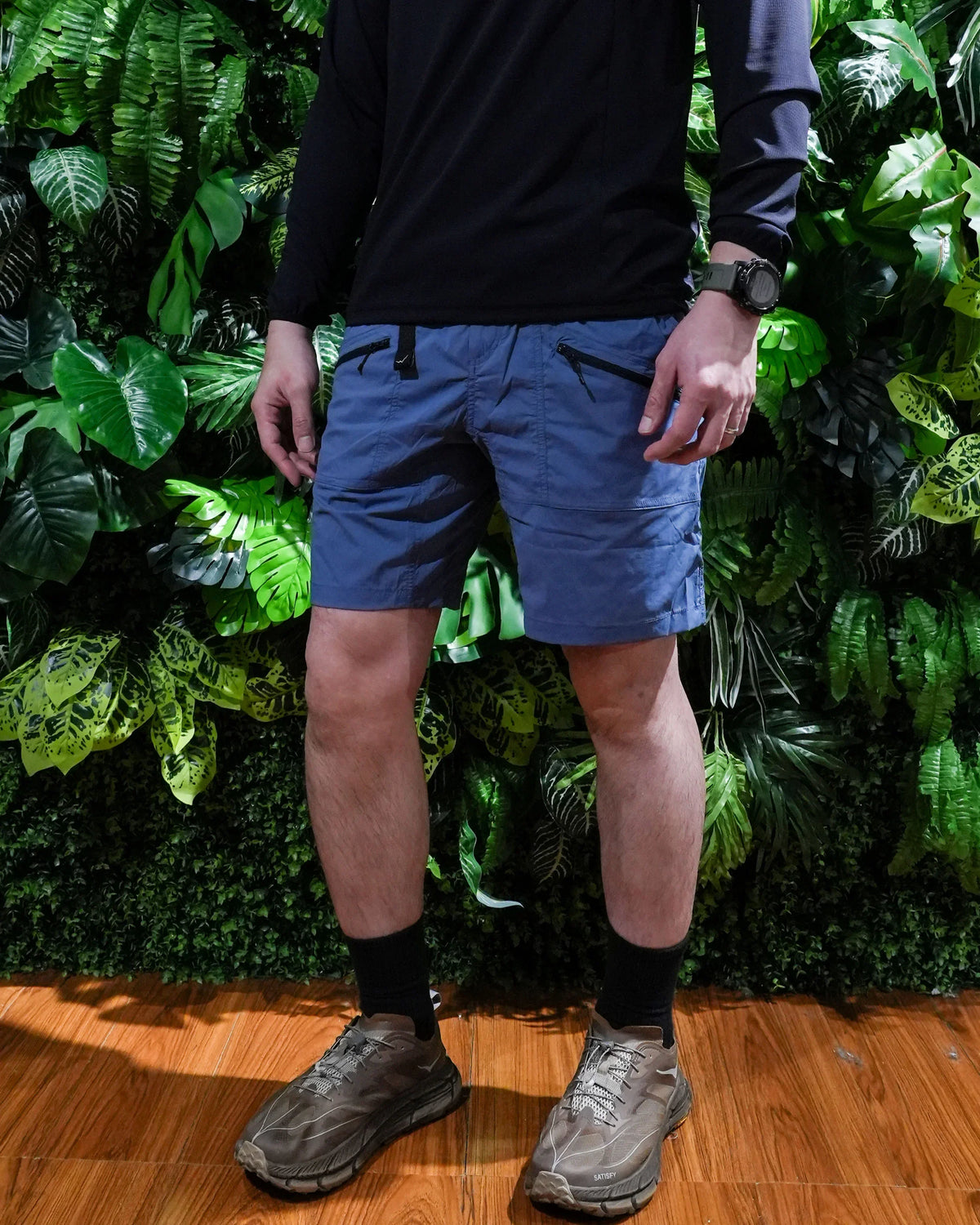 CAYL Zip Pocket Shorts / Light Blue - Wild Camping