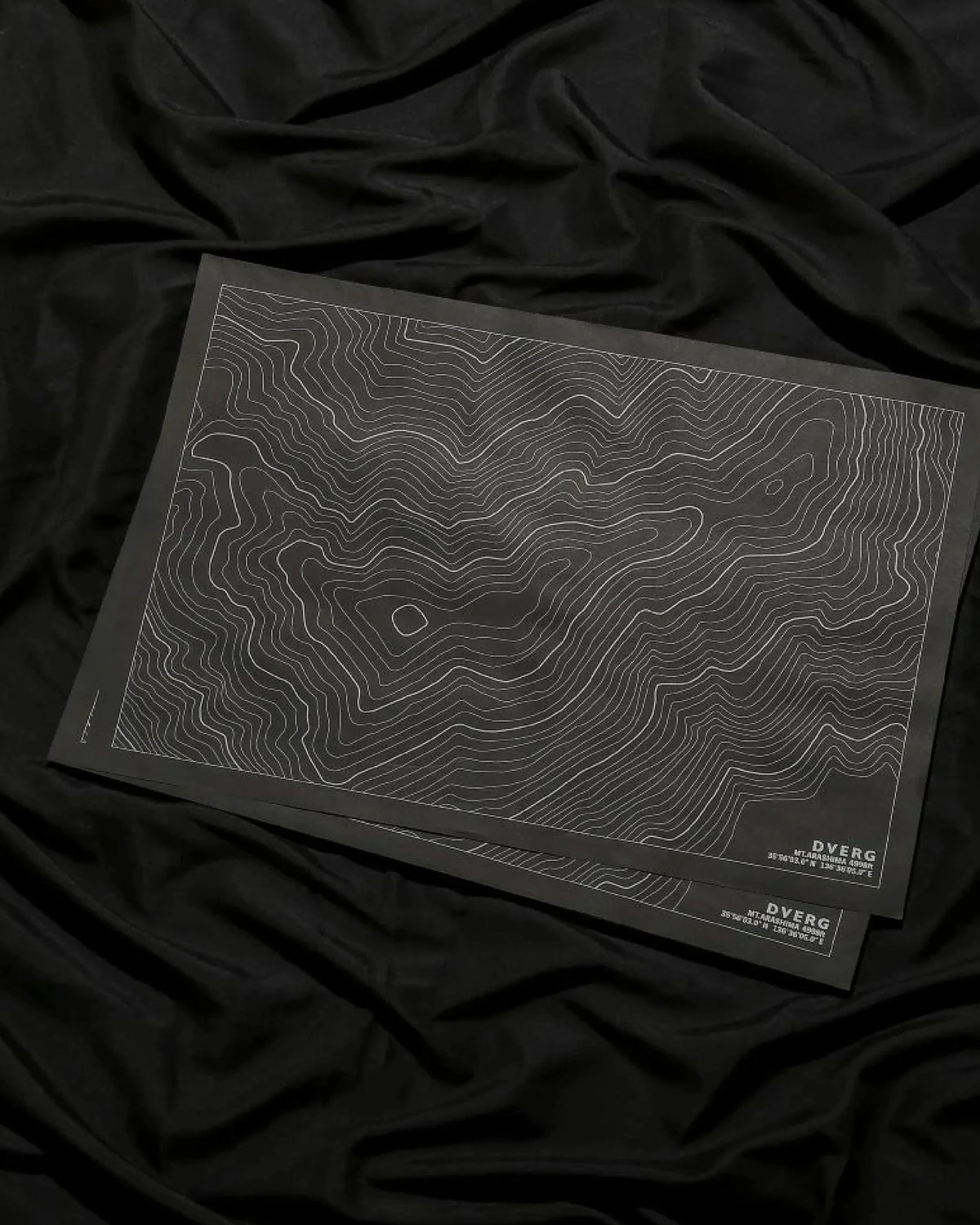 DVERG Topographic Paper Place Mat - Wild Camping