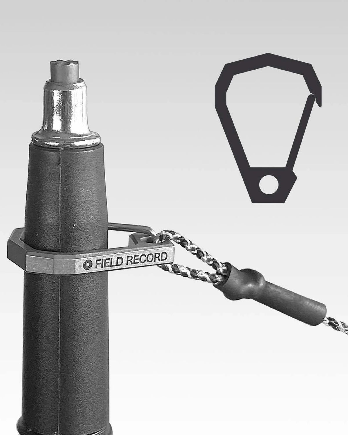 Field Record Titanium Carabiner Clip - Wild Camping