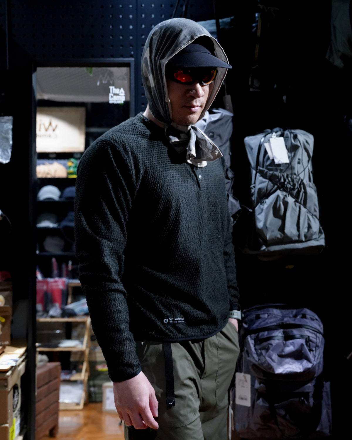 【JP Edition】Gossamer Gear H/B Polartec® Alpha® Direct Pullover / Black - Wild Camping