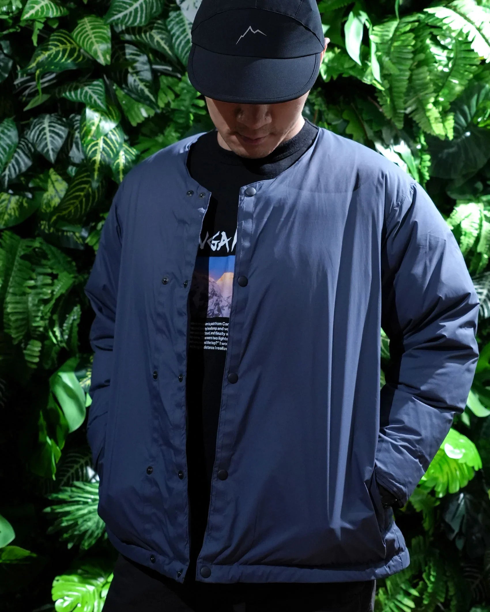 JUGEM Cardigan Down Jacket / Navy - Wild Camping