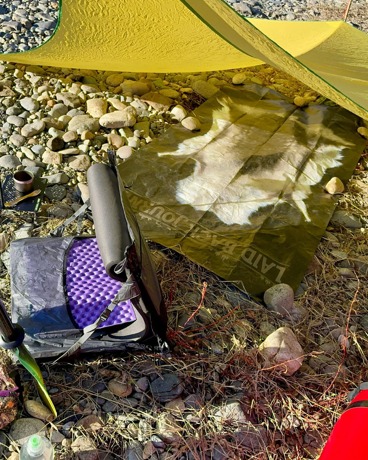 LEISMOR Tyvek® GROUND SHEET "LAID BACK JOURNEY" - Wild Camping