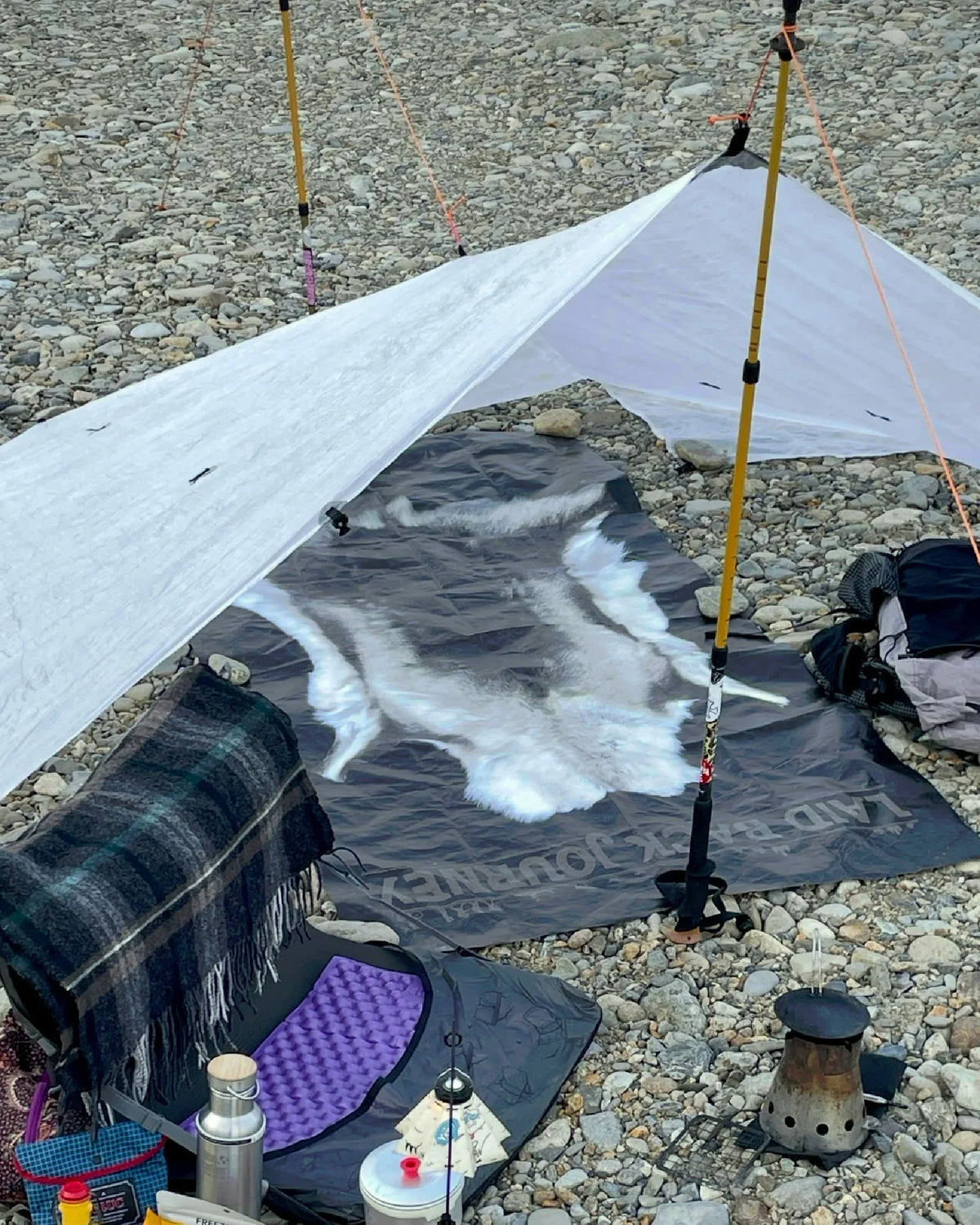 LEISMOR Tyvek® GROUND SHEET "LAID BACK JOURNEY" - Wild Camping