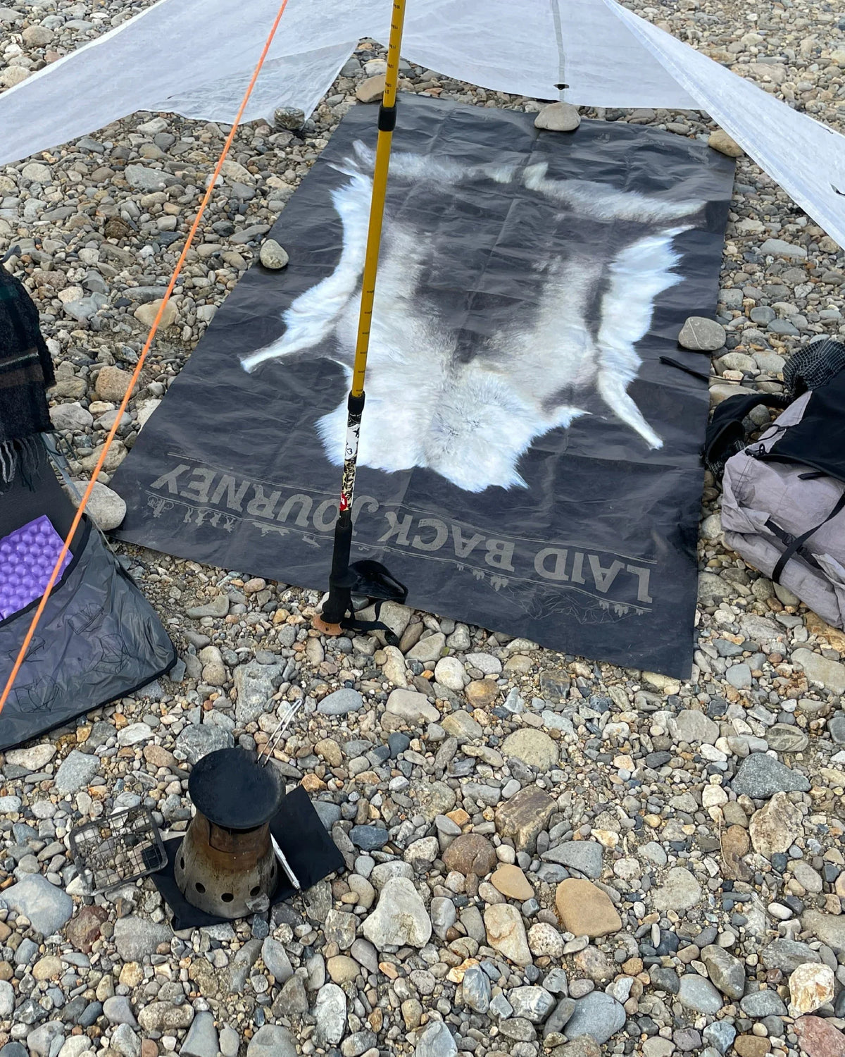 LEISMOR Tyvek® GROUND SHEET "LAID BACK JOURNEY" - Wild Camping