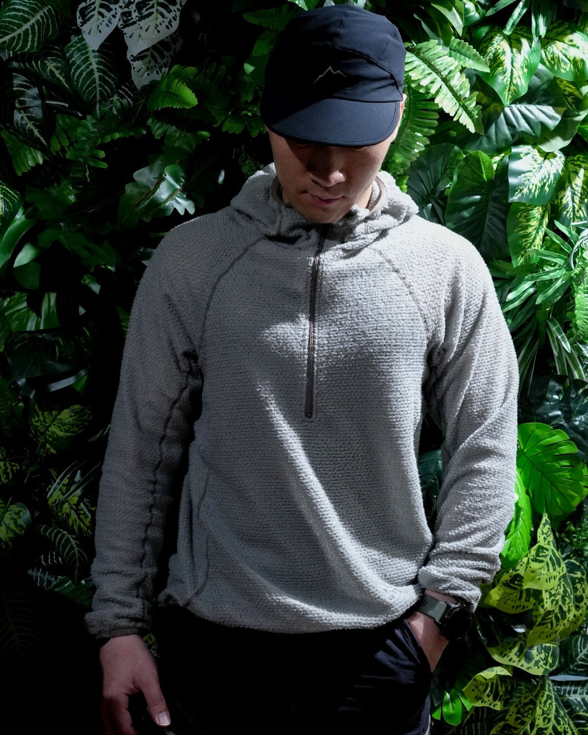 Lite Gear House Alpha Direct Half Zip Up 90 / Dusty Gray - Wild Camping