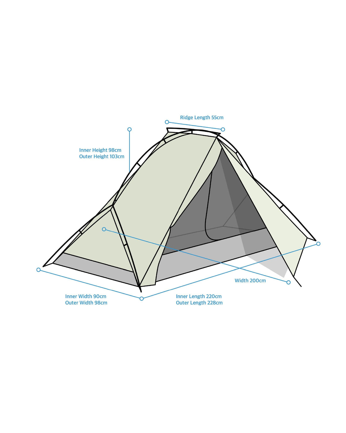 MakeToHike LunarStone Shelter - Wild Camping