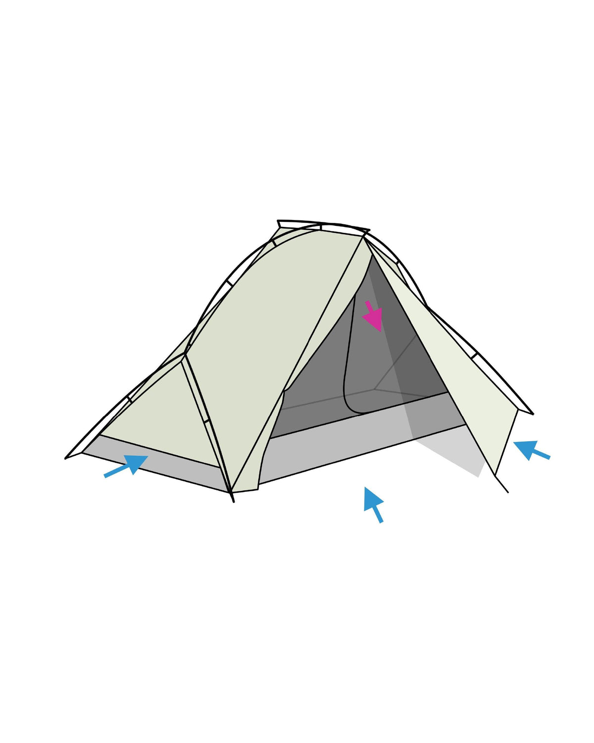 MakeToHike LunarStone Shelter - Wild Camping